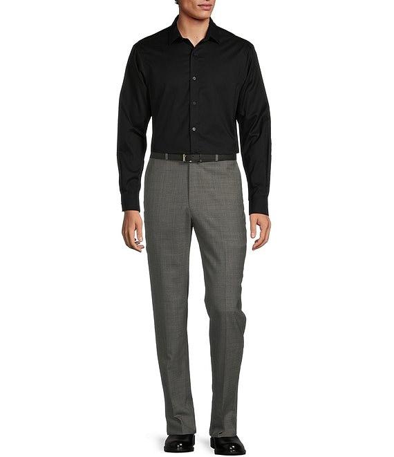 Hart Schaffner Marx New York Modern Fit Flat Front Dress Pants Product Image