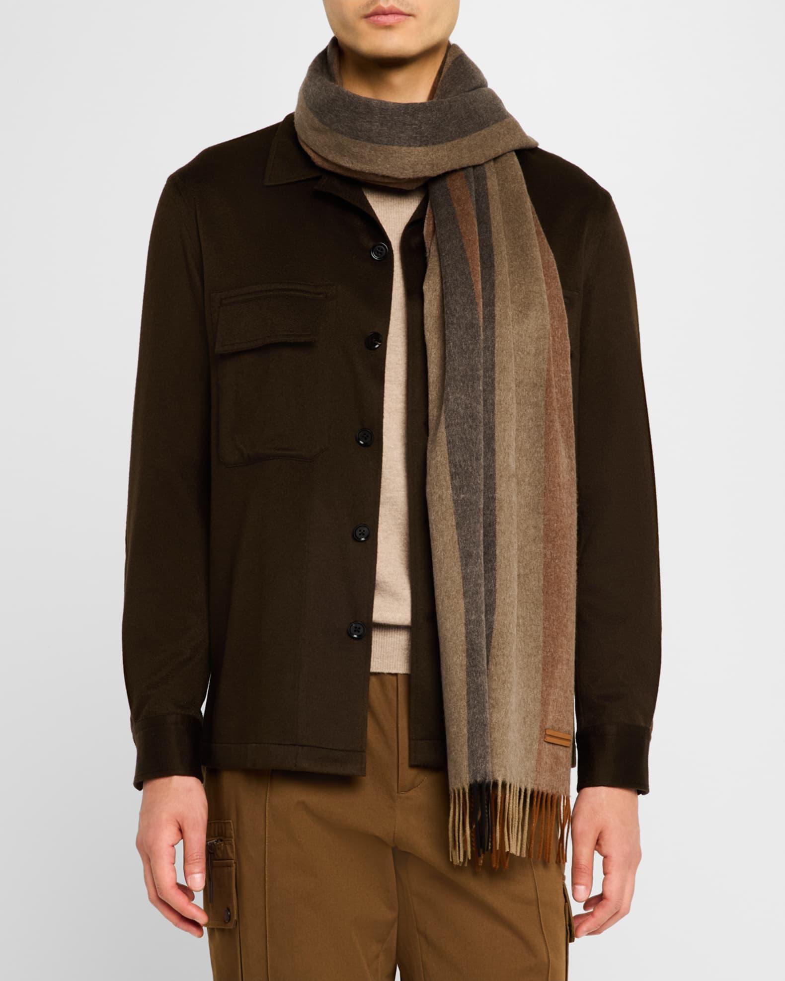 Men's Silk Multi-Stripe Scarf Product Image