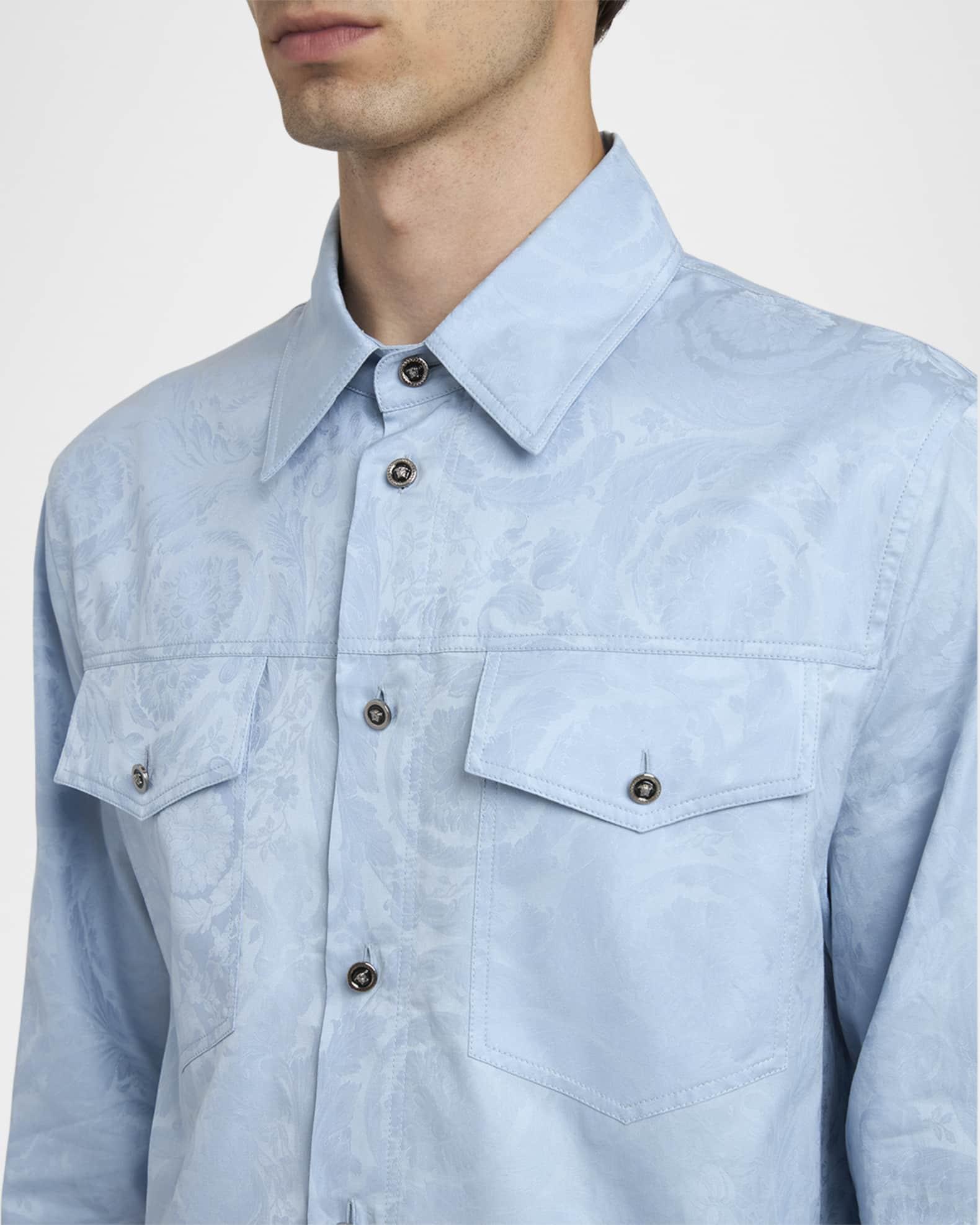 Men's Barocco Jacquard Sport Shirt Product Image