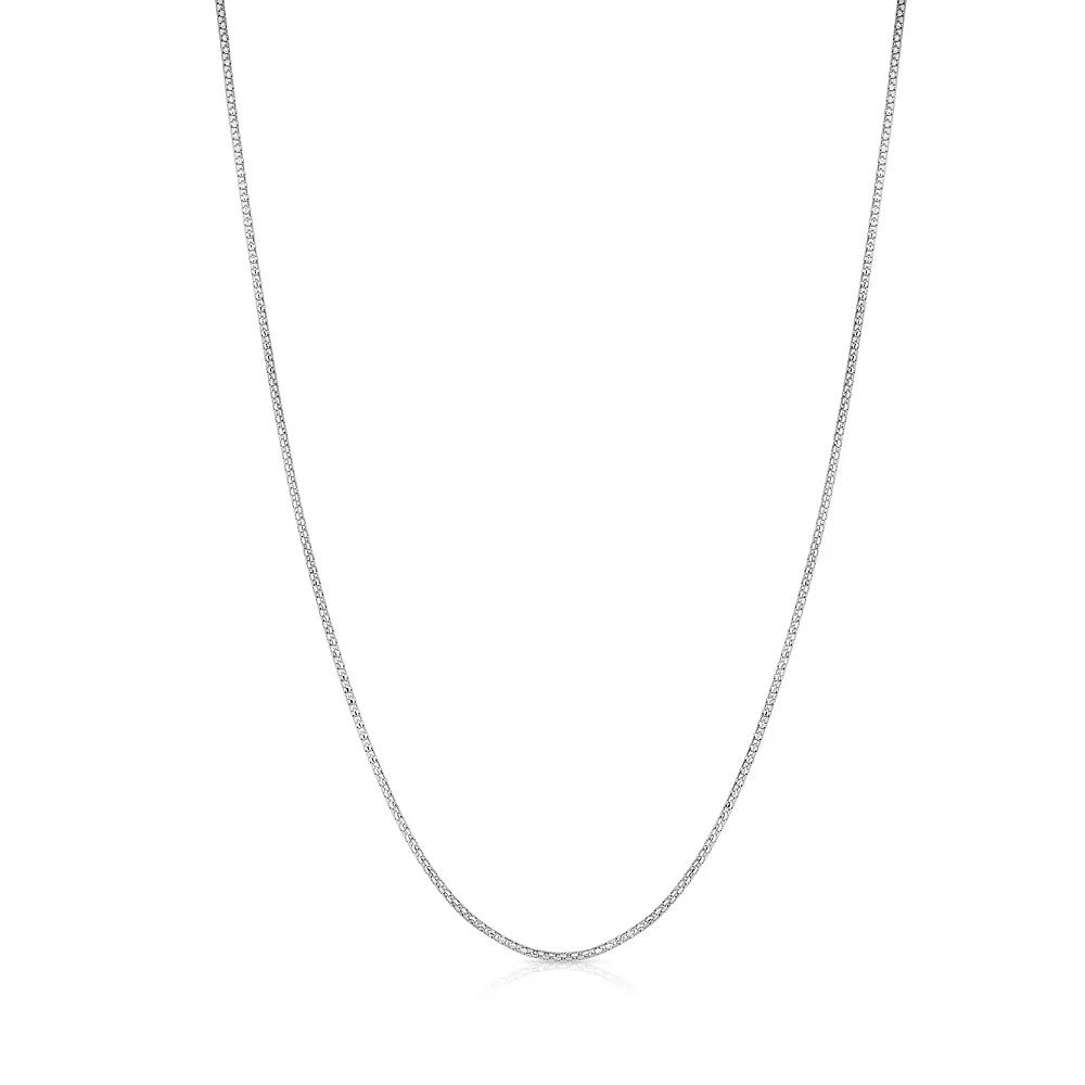 14k Popcorn Chain Necklace, Women's, Size: 22", 14k White Gold Product Image