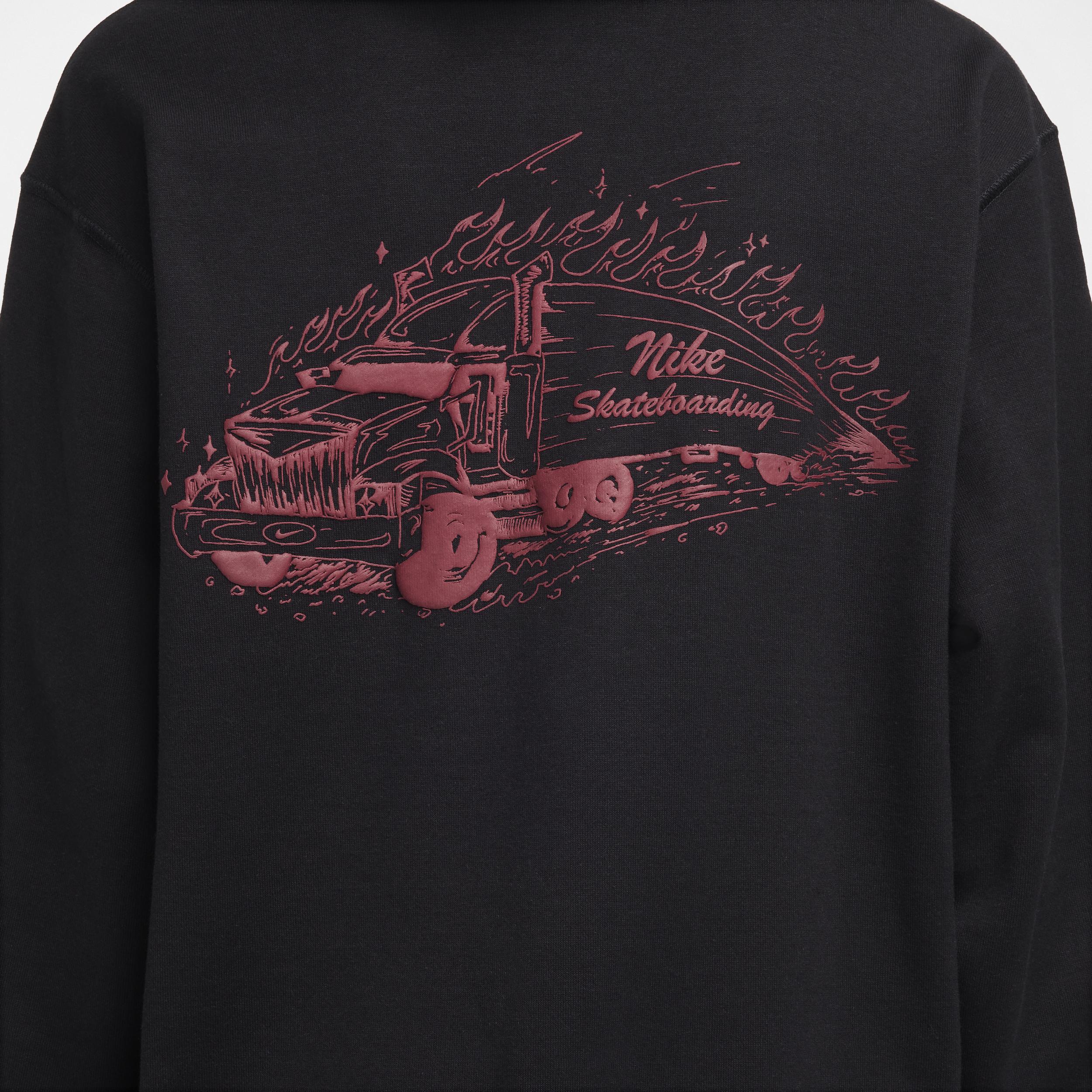 Mens Nike SB Skate Fleece Hoodie | FV7380-010 Product Image