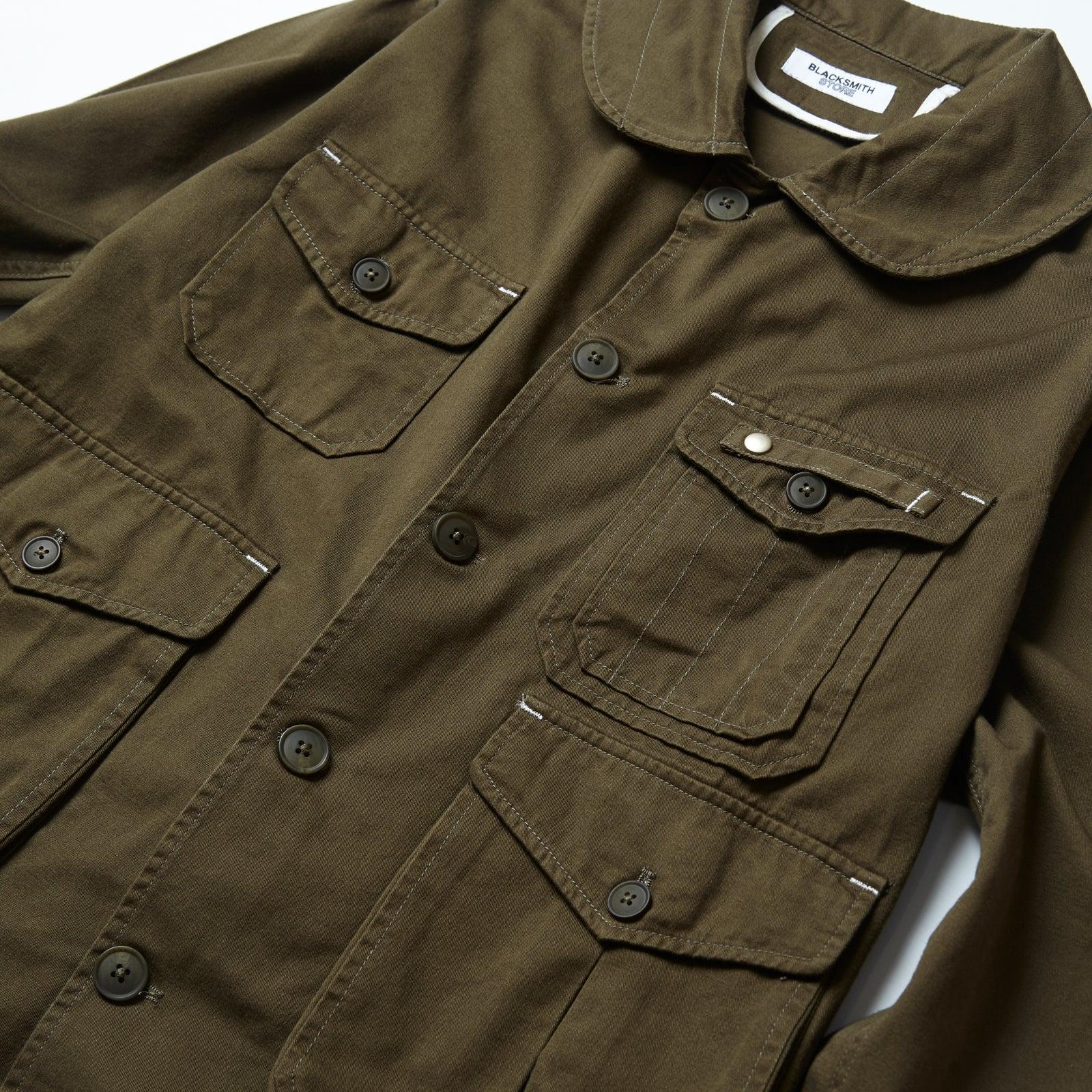 Blacksmith - Shawl Collar Work Jacket - Moss Product Image