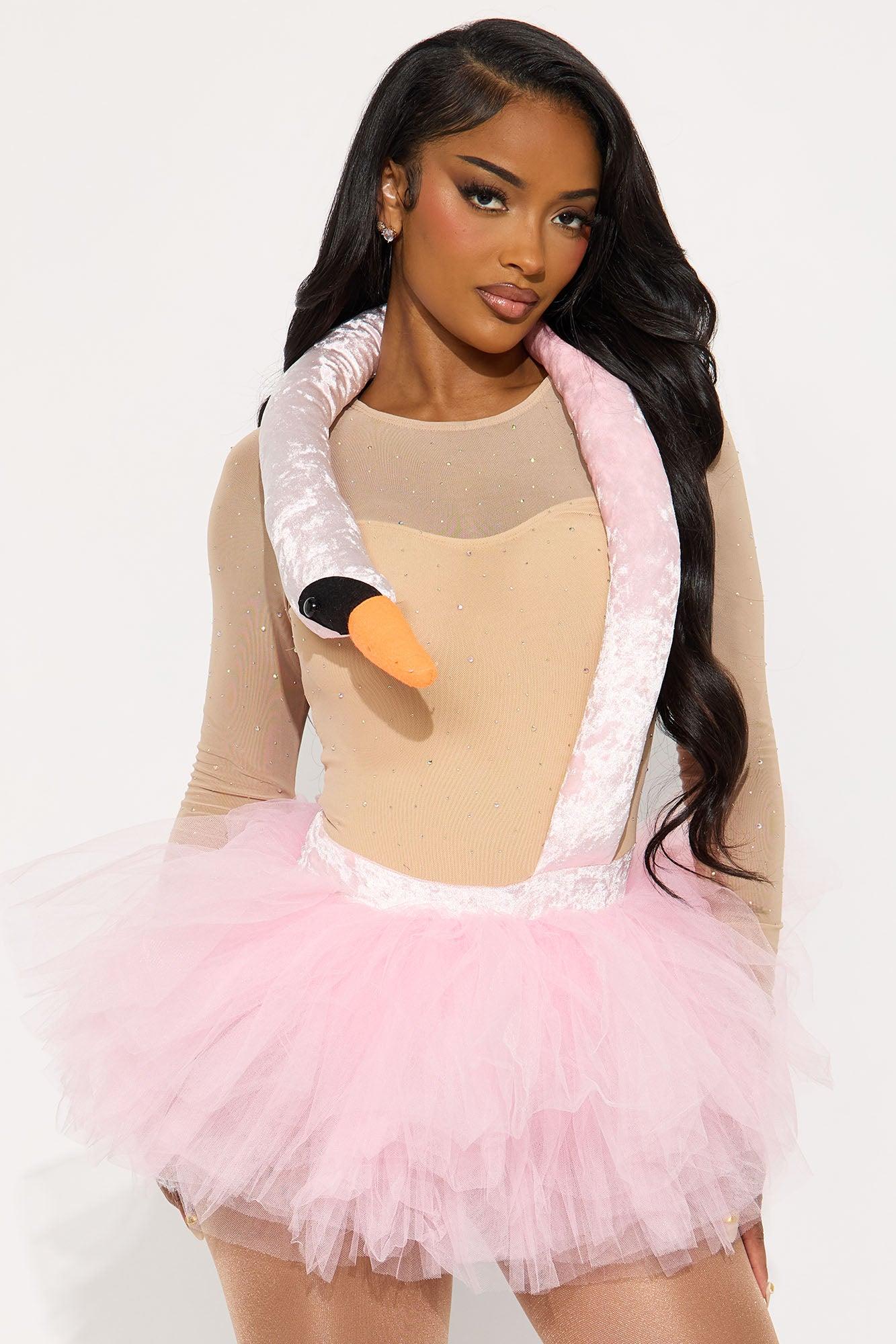 Flock & Fabulous 2 Piece Costume Set - White Female Product Image