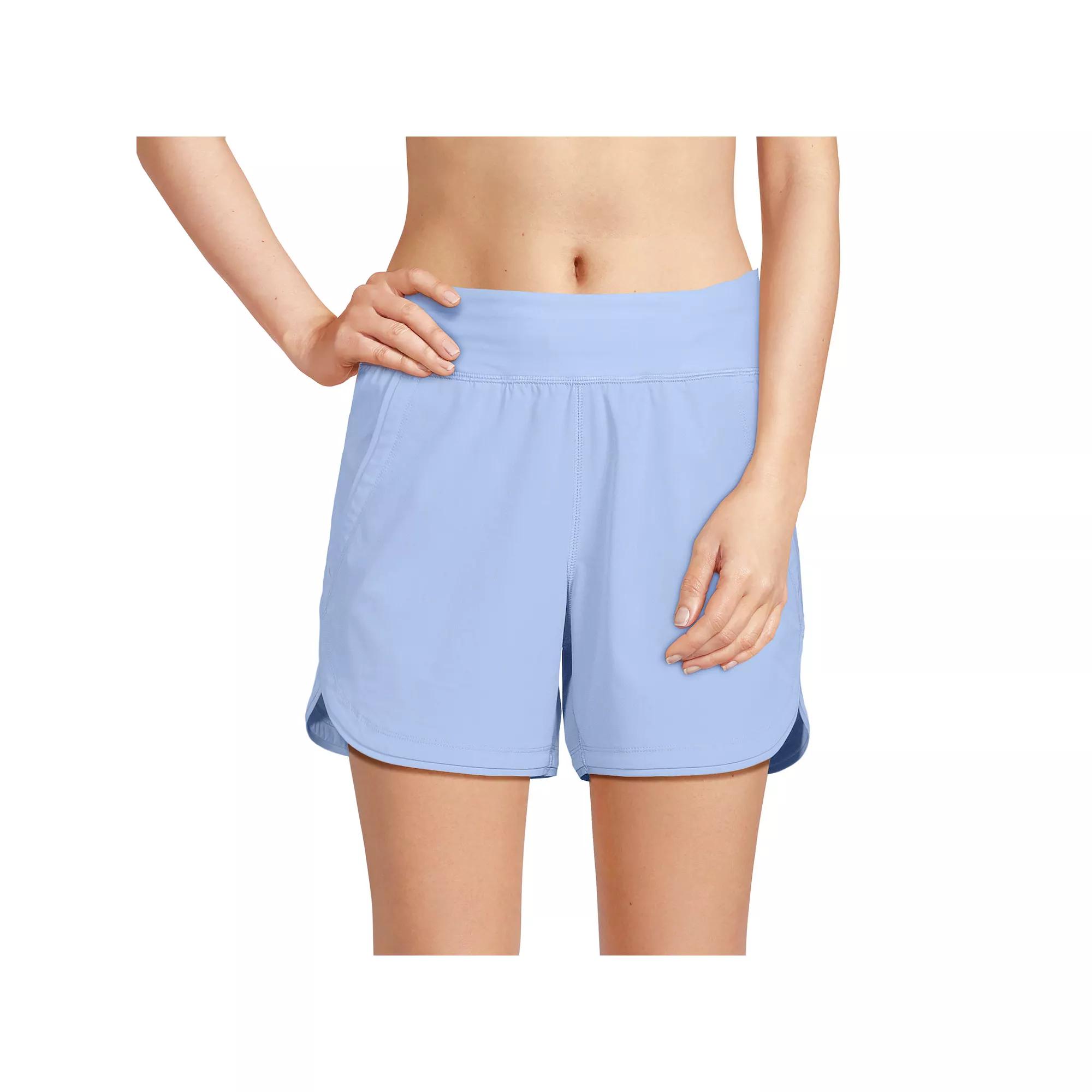 Women's Lands' End 5" Quick Dry Swim Shorts With Panty,  Product Image