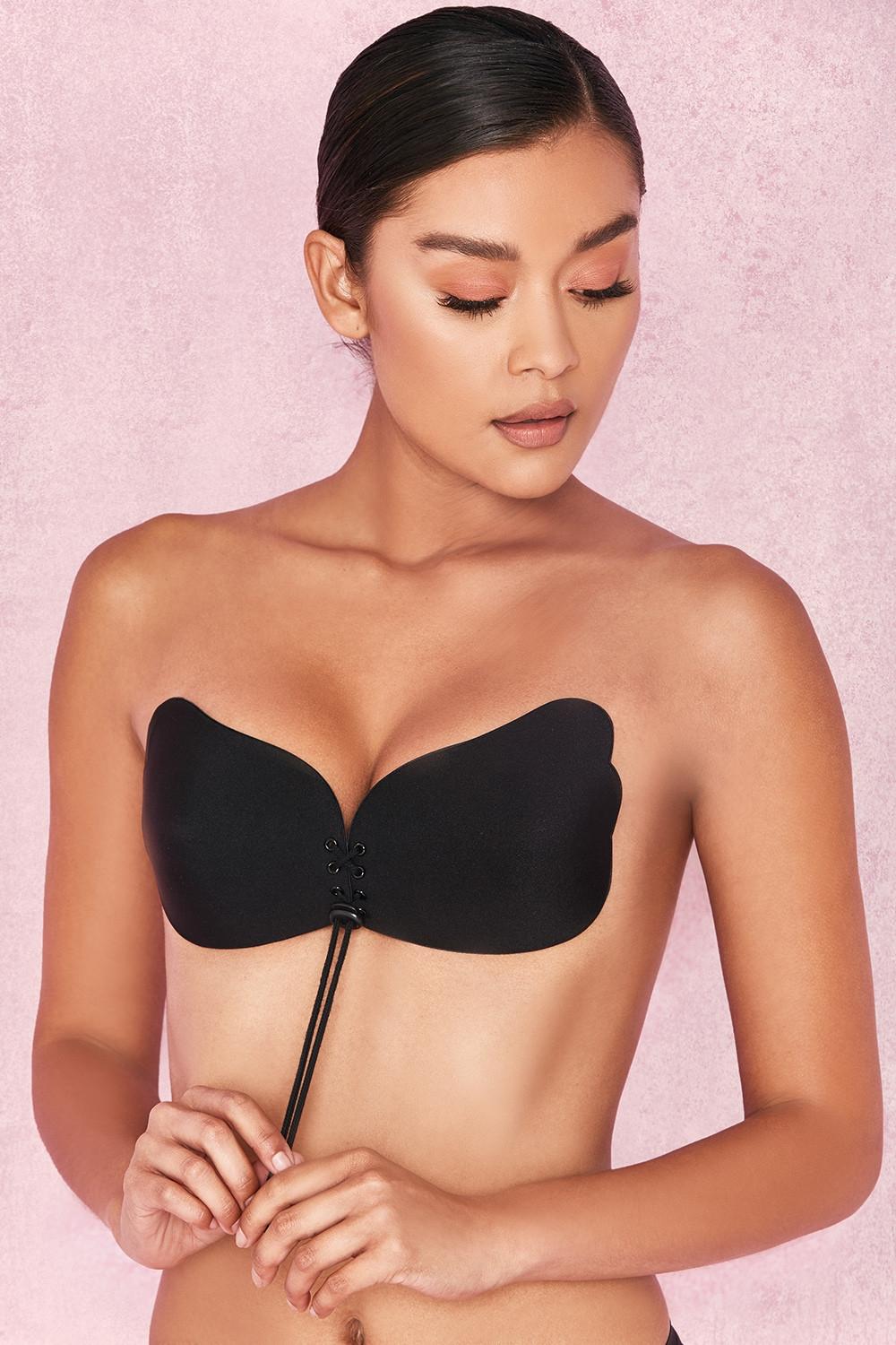Ultra  push up invisible bra - black Product Image