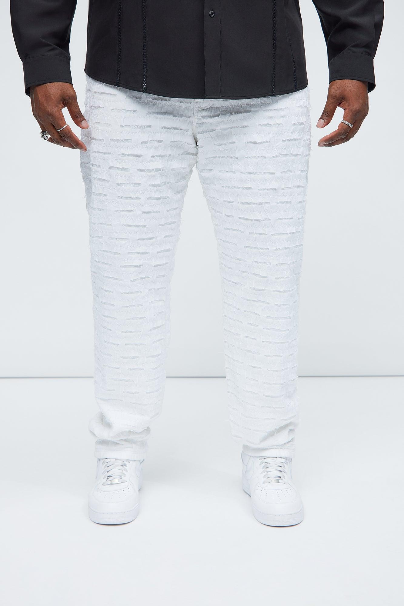 Stone Wall Slim Pants - White Product Image