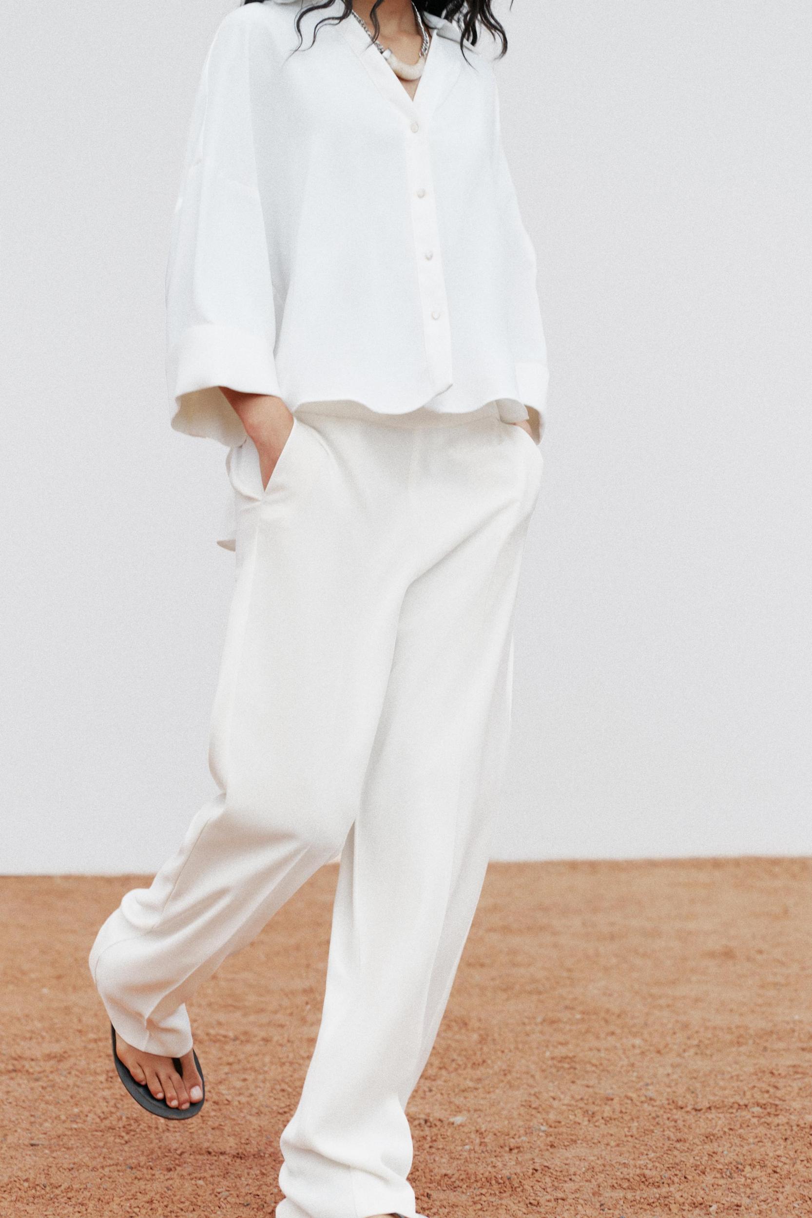 FLOWY STRAIGHT LEG PANTS Product Image