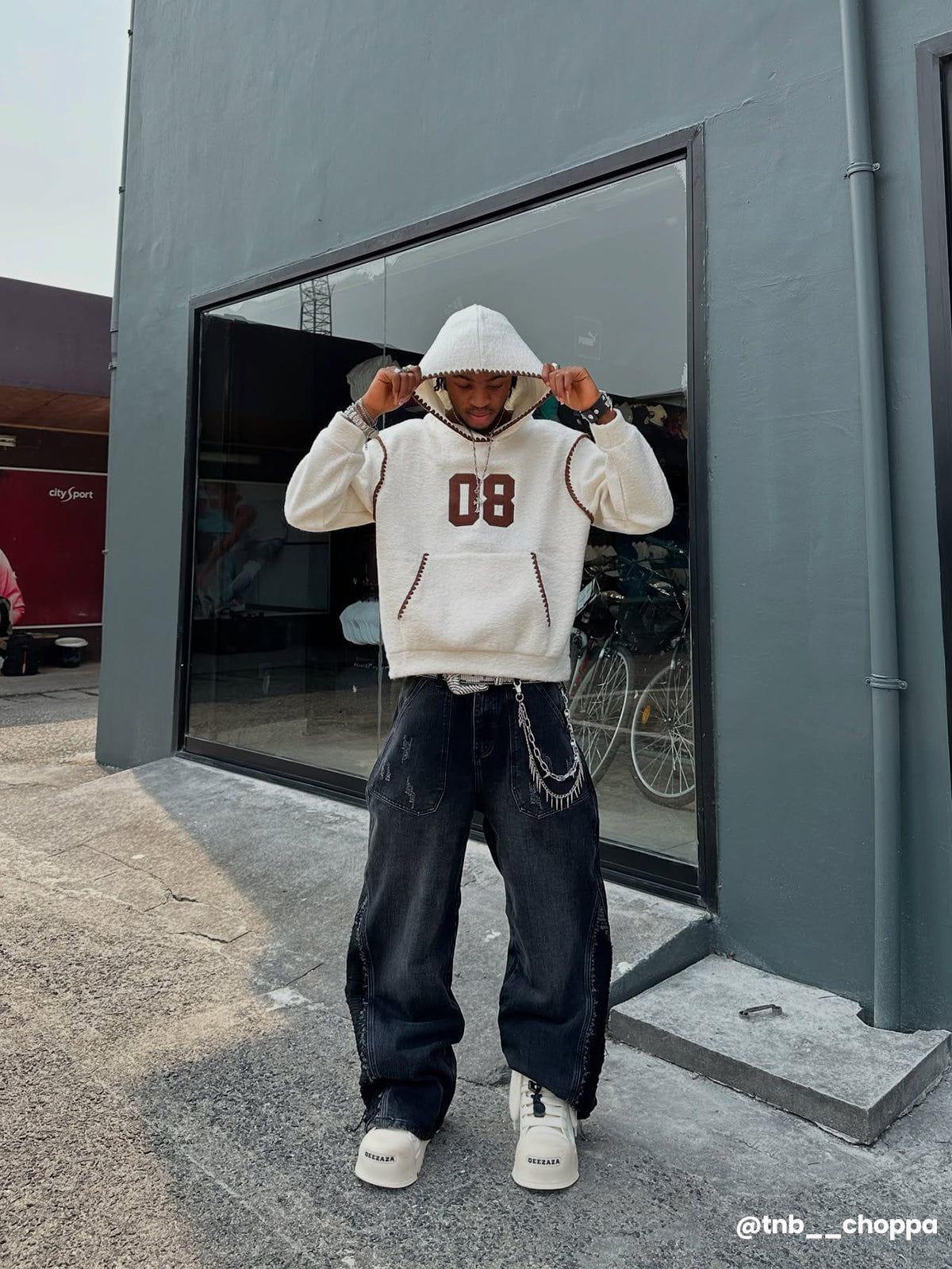 Aelfric Eden 08 Graphic Boxy Pullover Hoodie Female Product Image