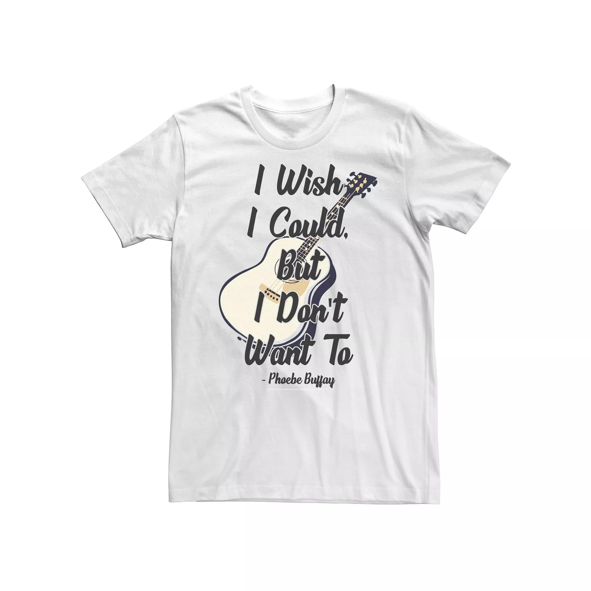 Big & Tall Friends I Wish I Coulc But I Don't Want To Phoebe Quote Tee, Men's,  Product Image
