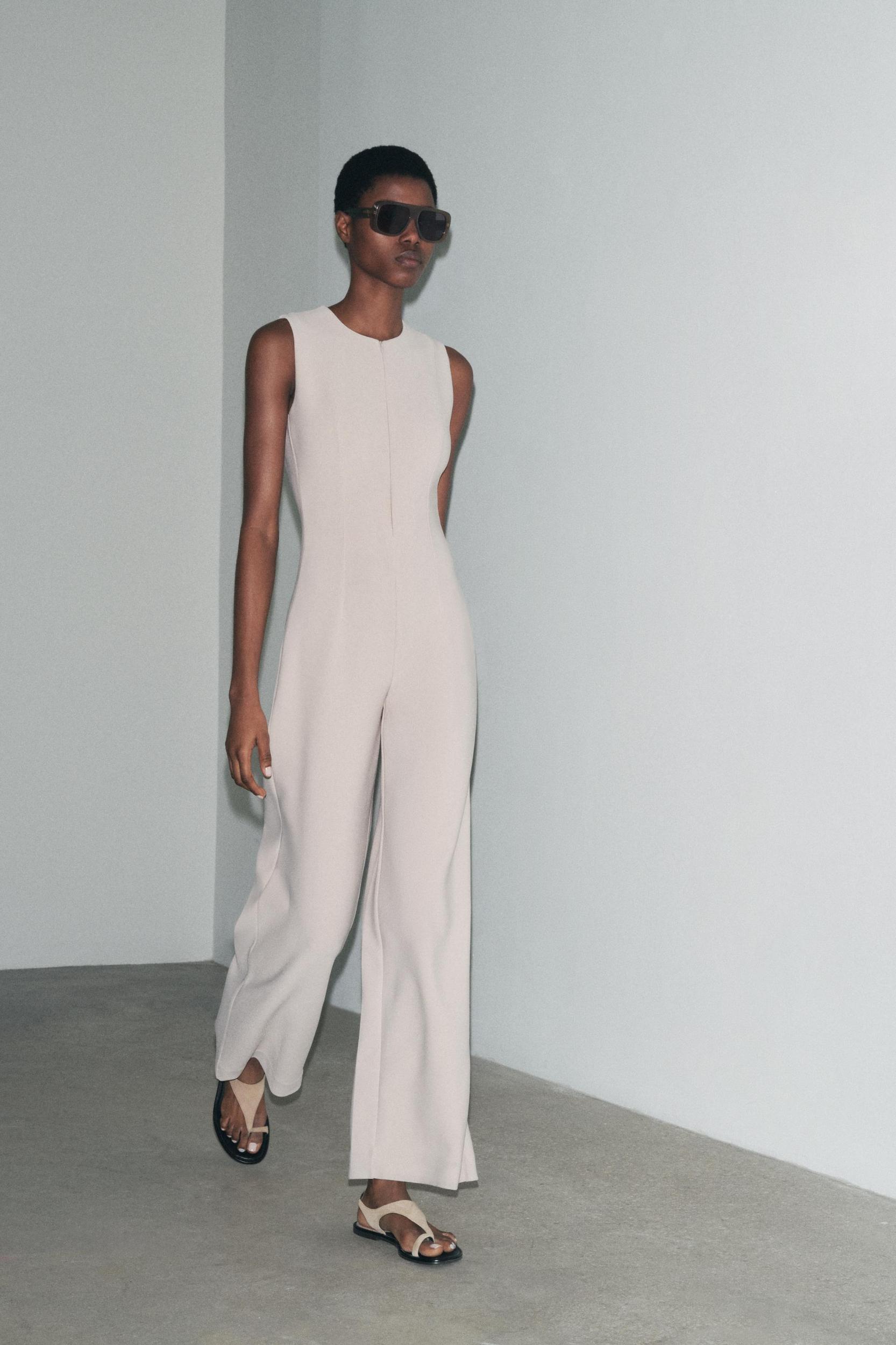 LONG CREPE JUMPSUIT Product Image