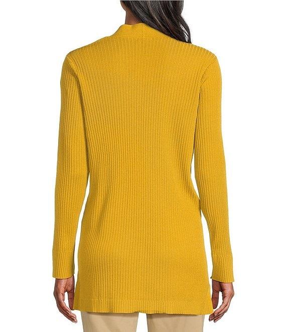 Jones New York Sutton Ribbed Knit Long Sleeve Open Front Cardigan Product Image