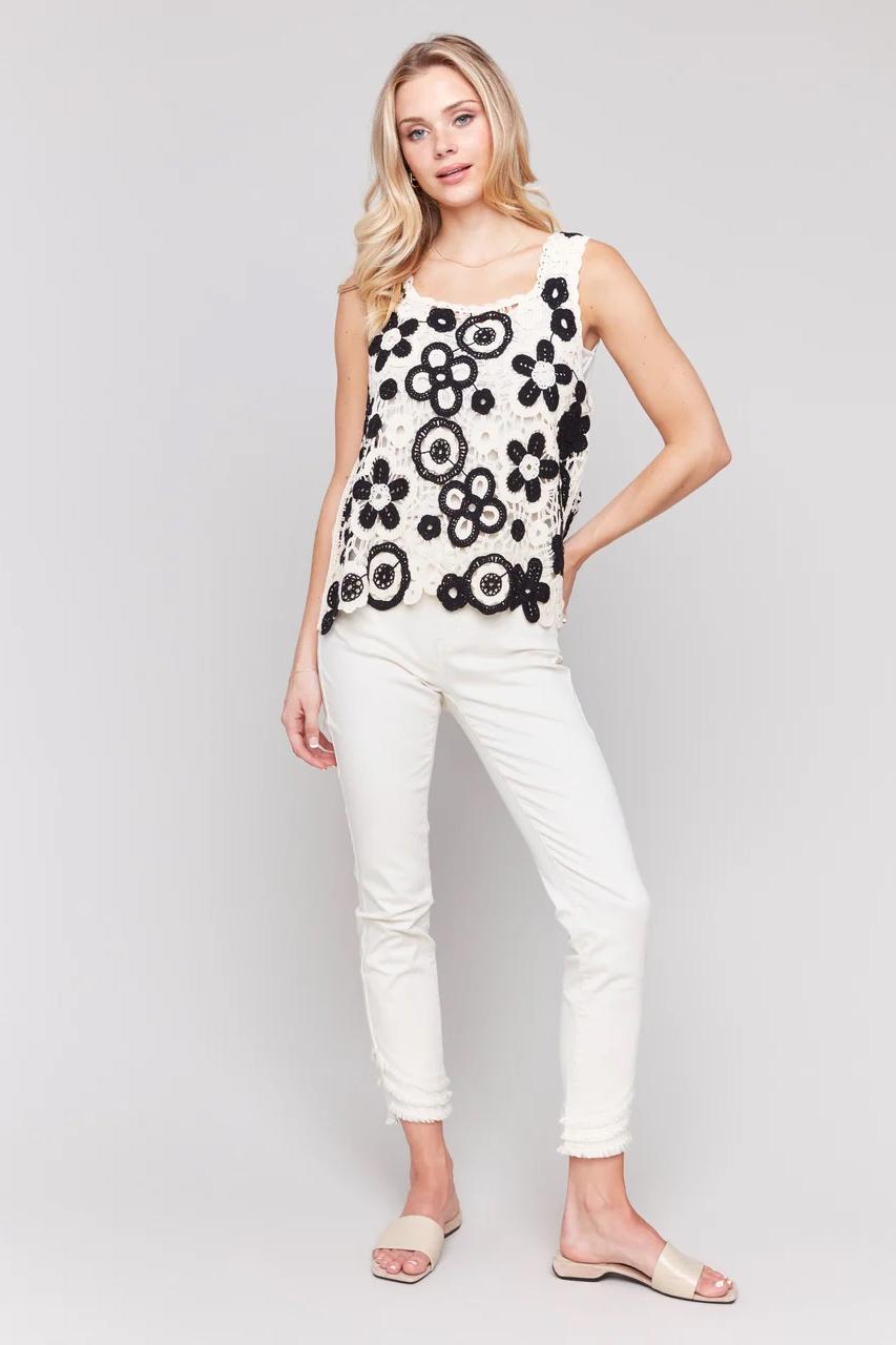 Floral Crochet Top Product Image