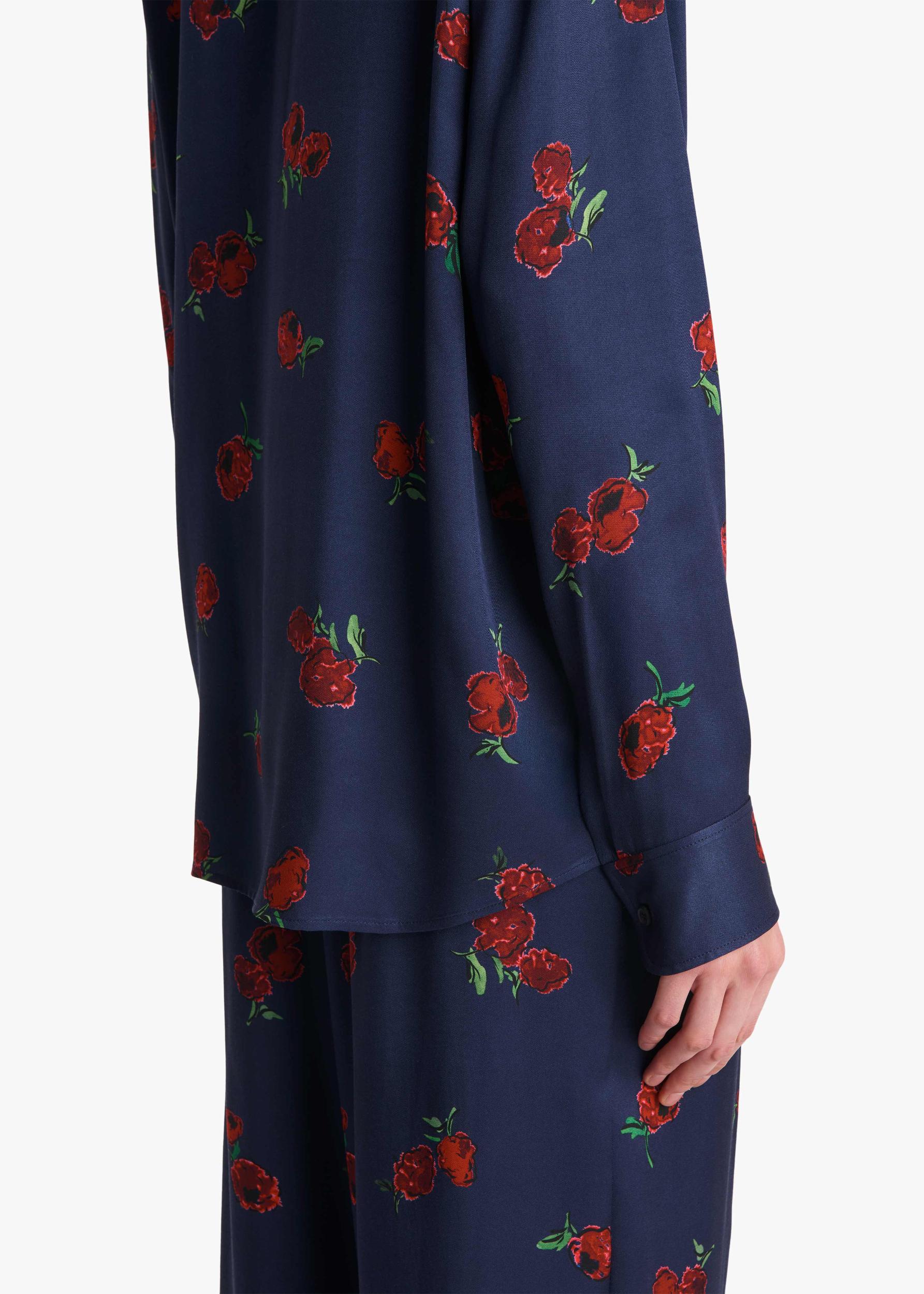 Argo Top in Amethyst with Raspberry Print Product Image