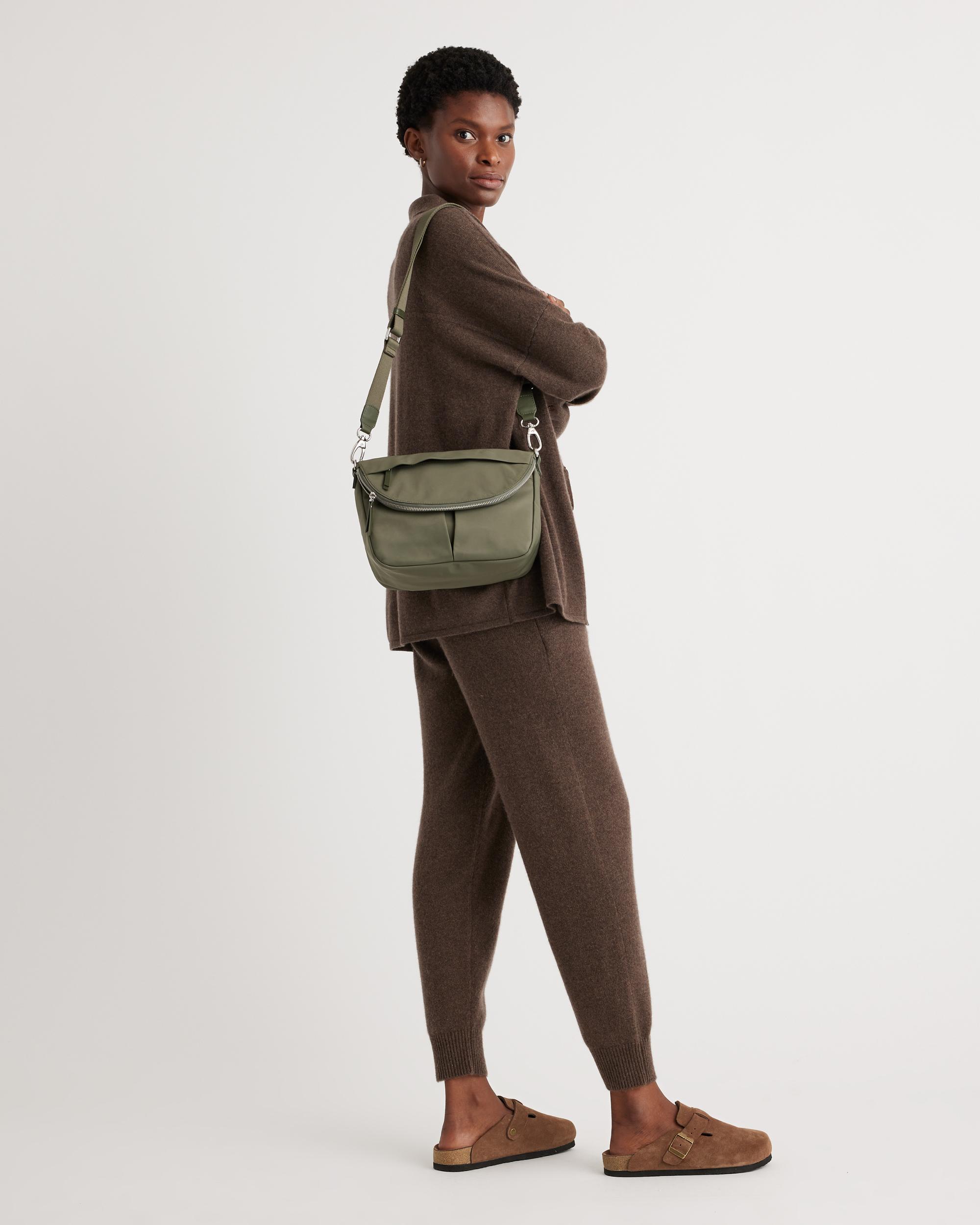 Quince | Women's Revive Nylon Foldover Crossbody Product Image