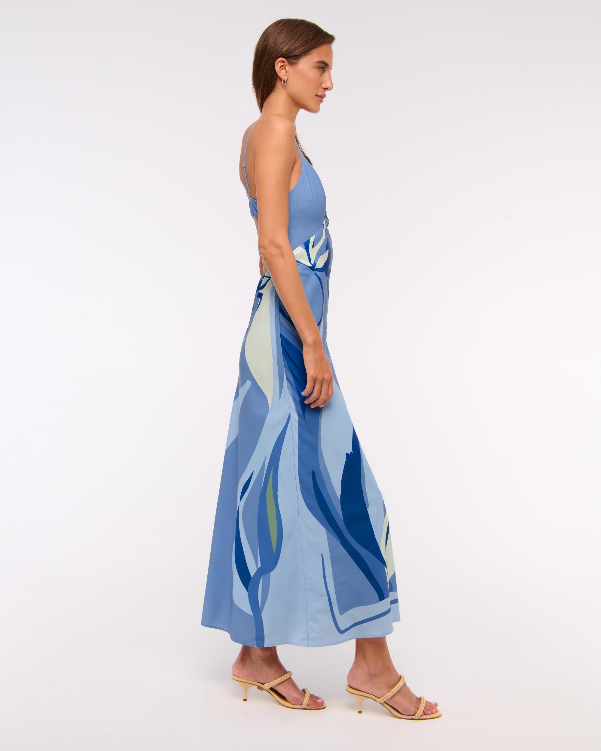 The A&F Julia Slip Cutout Maxi Dress Product Image