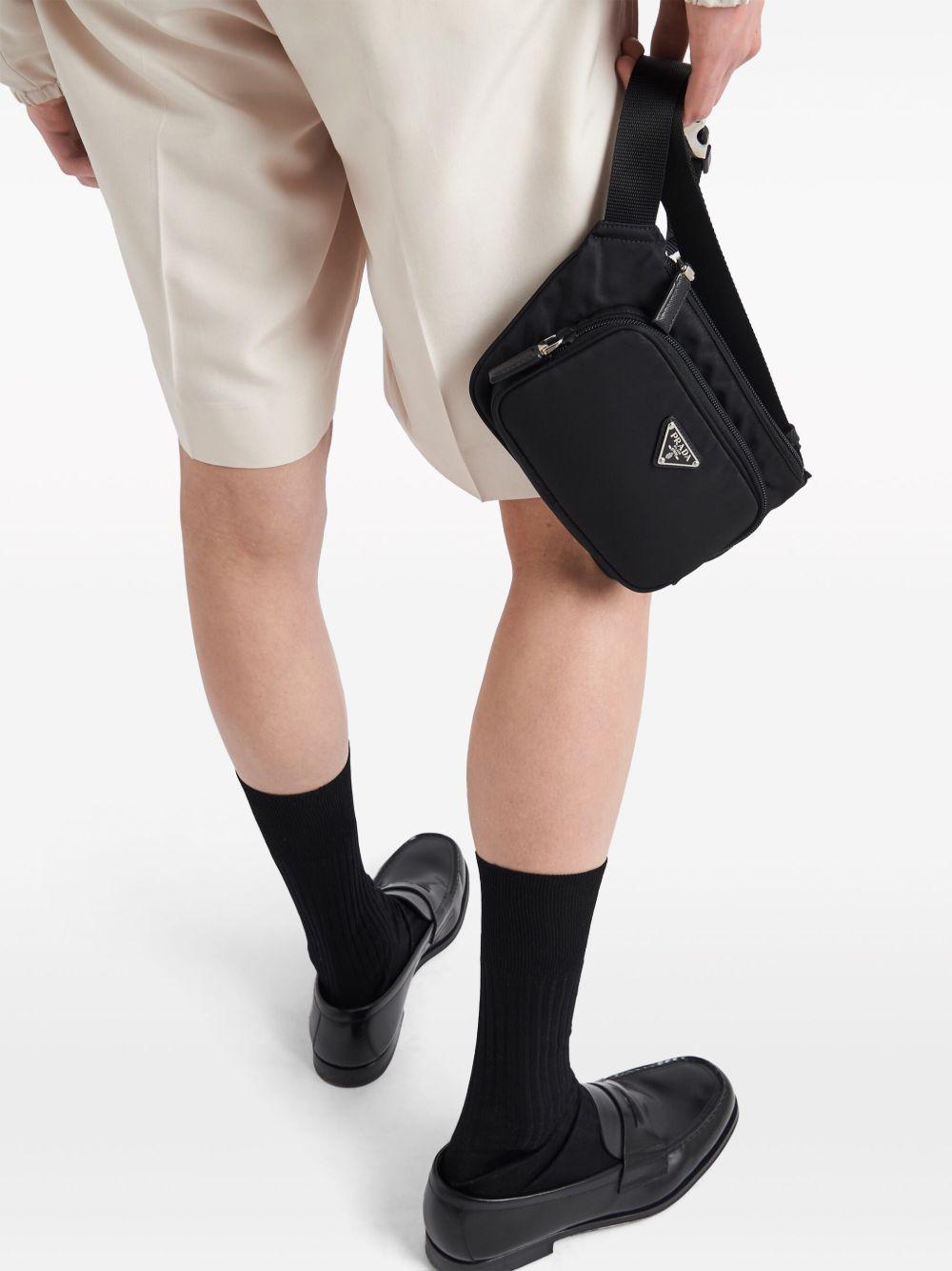 logo-appliqué Re-Nylon belt bag Product Image