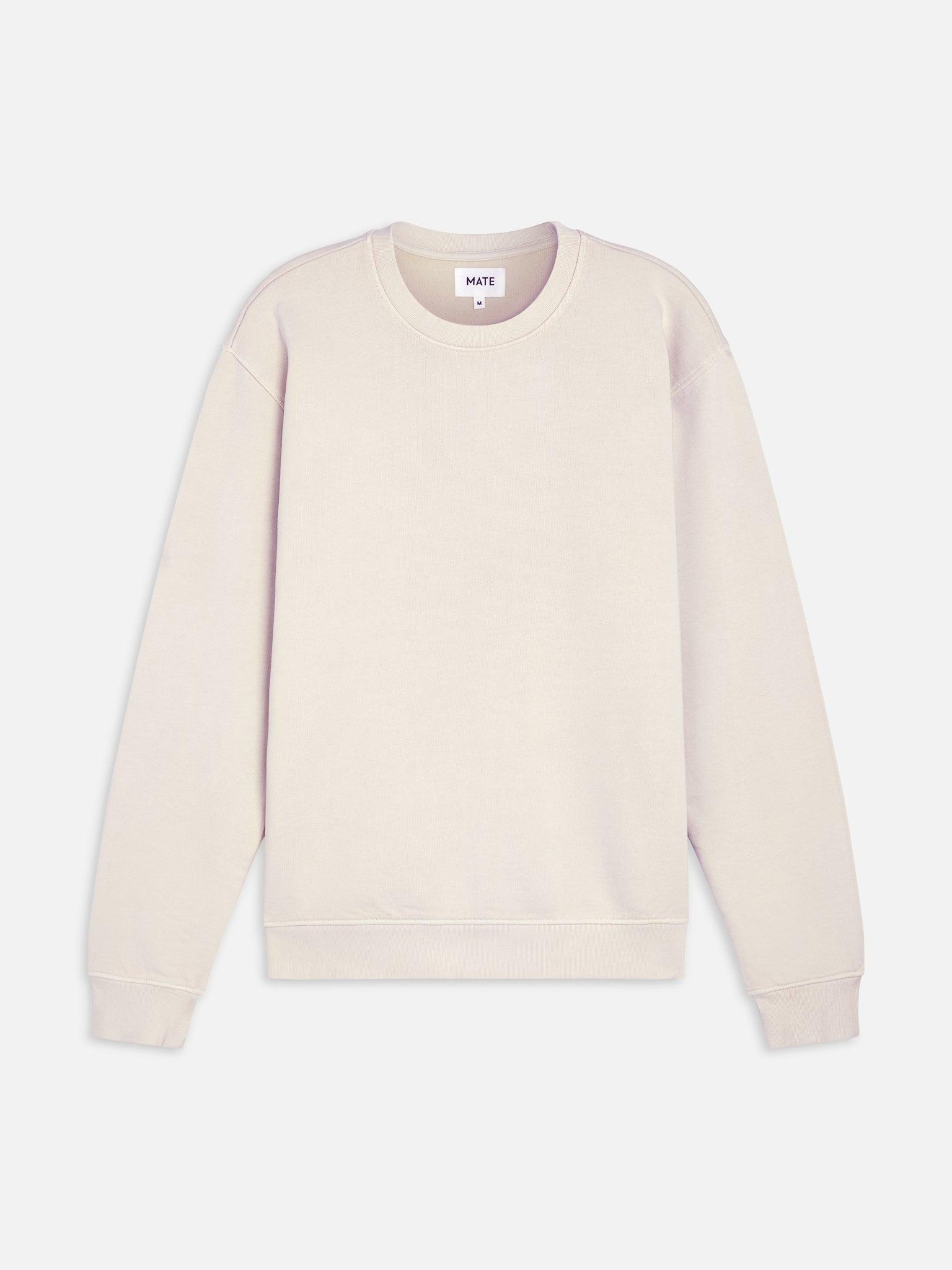 Men's Organic Fleece Crew Neck Sweatshirt Male Product Image