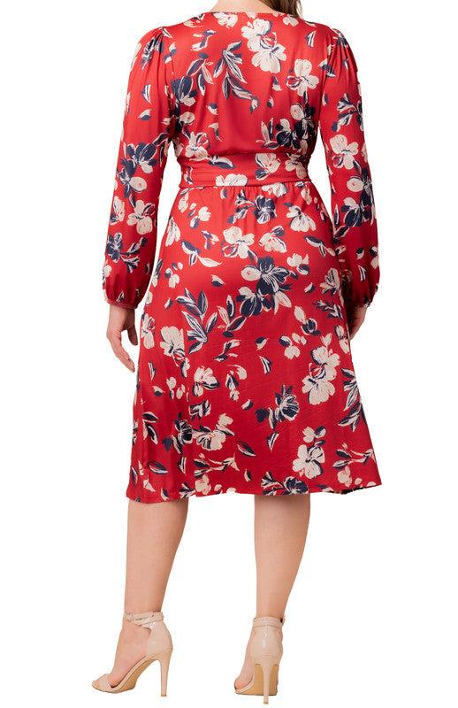 Diana Long Sleeve Midi Dress - Plus Product Image