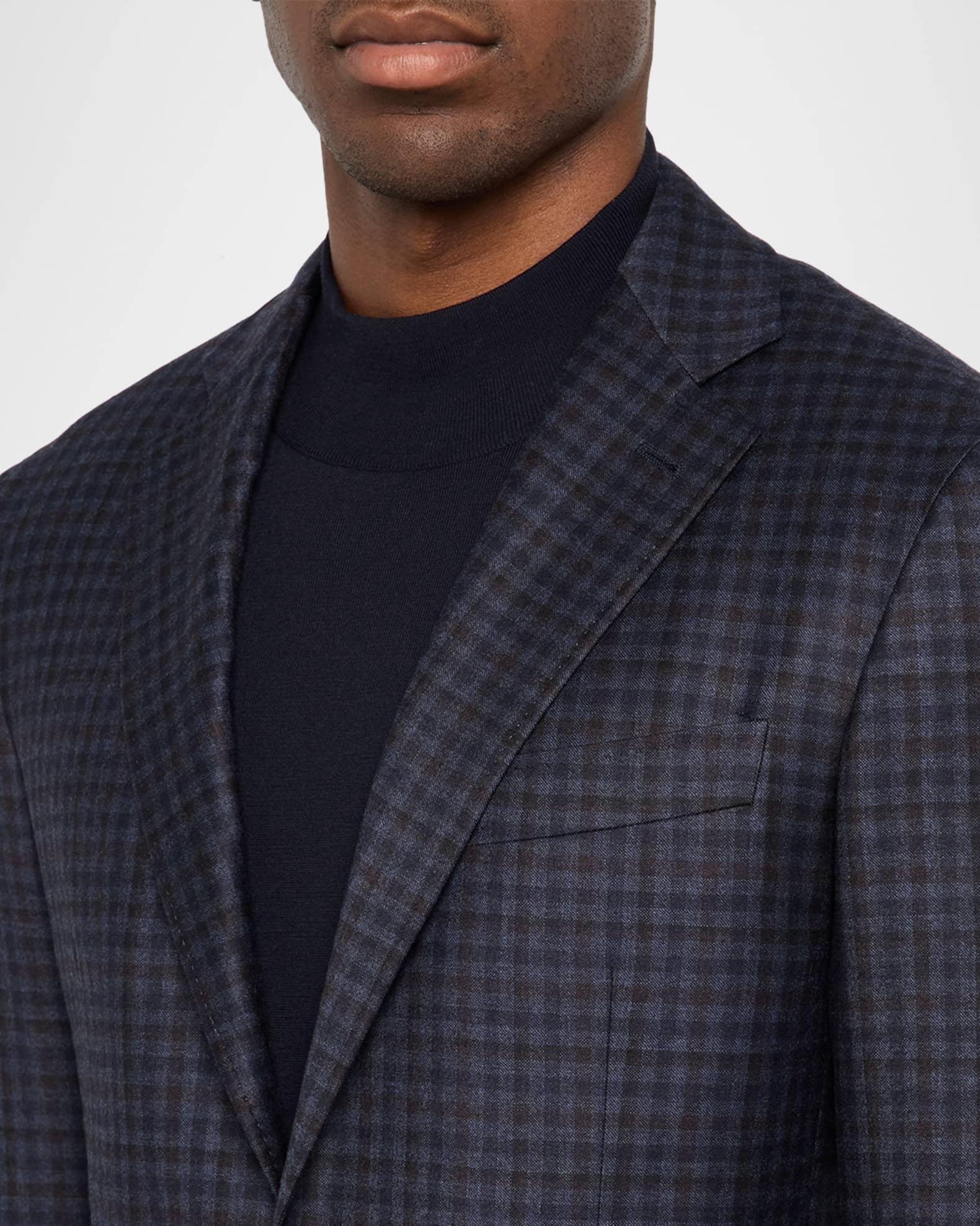 Men's Gingham Wool Stretch Sport Coat Product Image