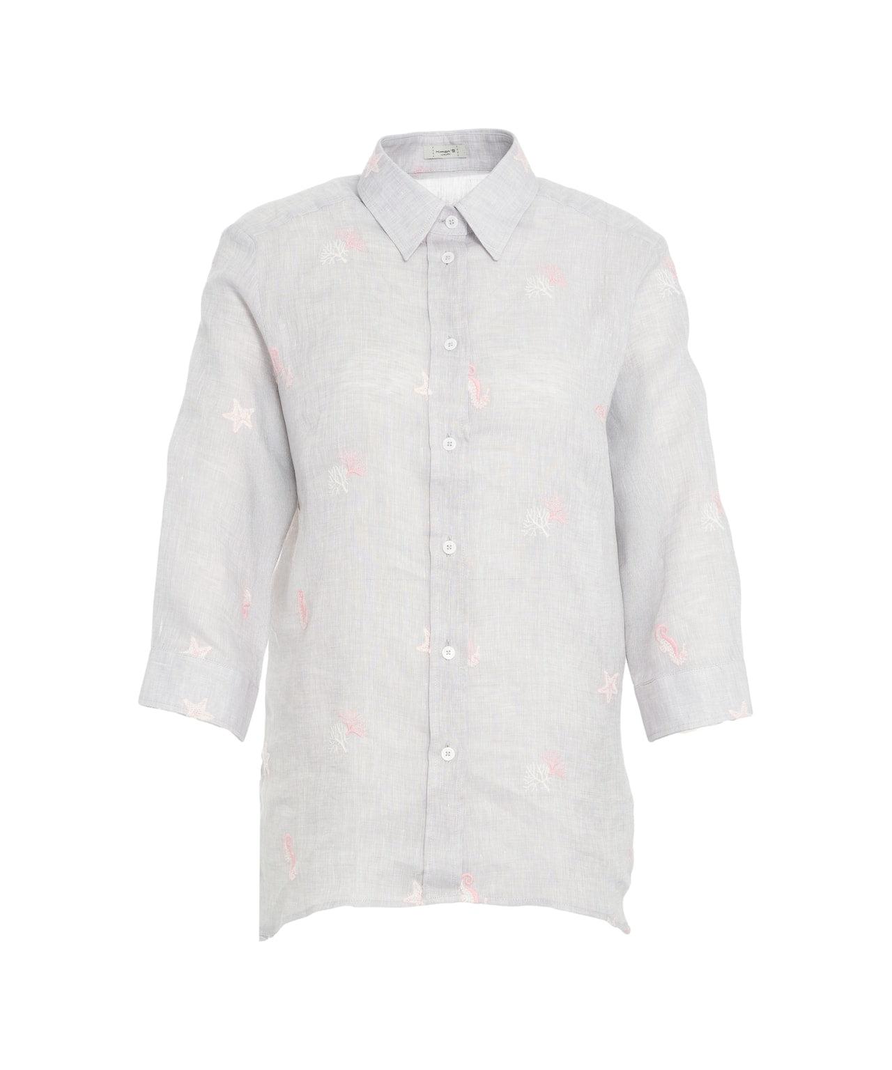 Linen blouse with embroidery Product Image