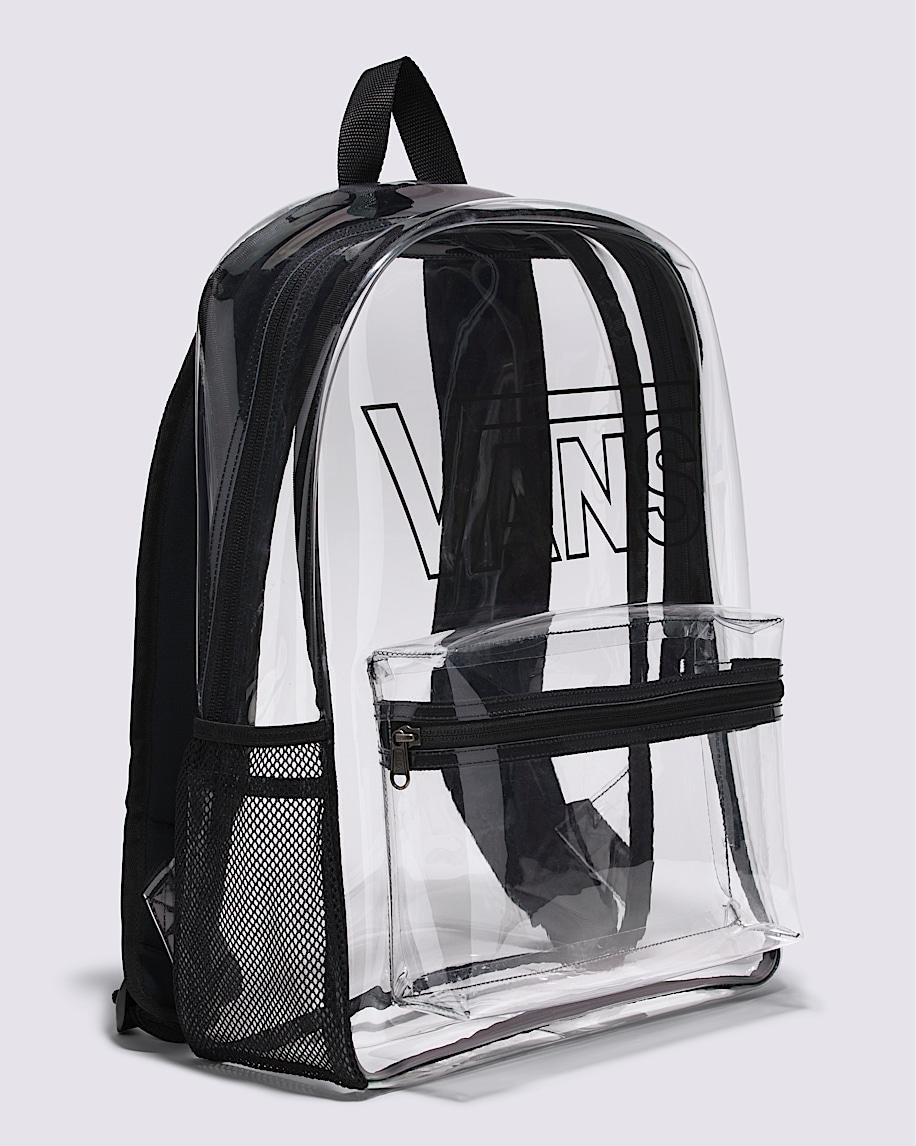 Old Skool Clear Backpack in Clear / Black| Vans US Product Image