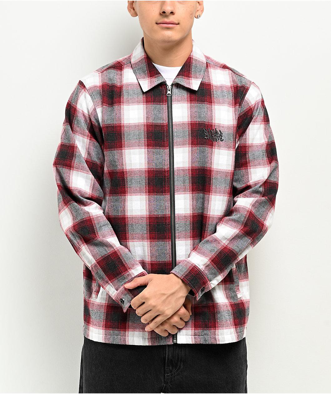 Empyre Fader Red & White Flannel Jacket Product Image