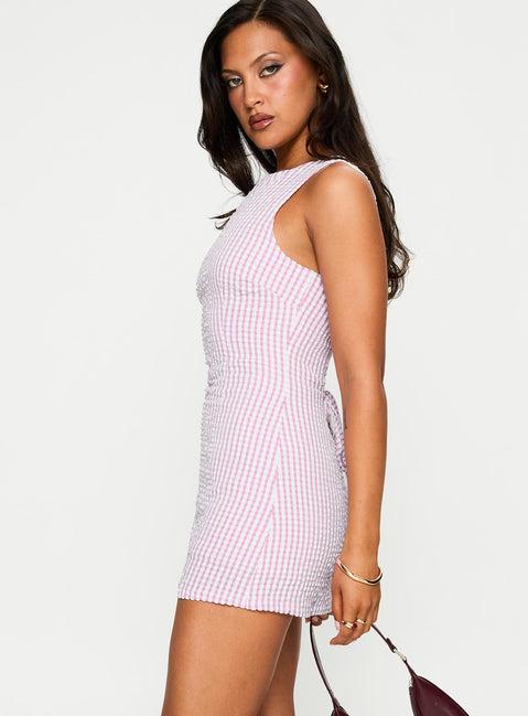 Yumiko Romper Pink Check Product Image