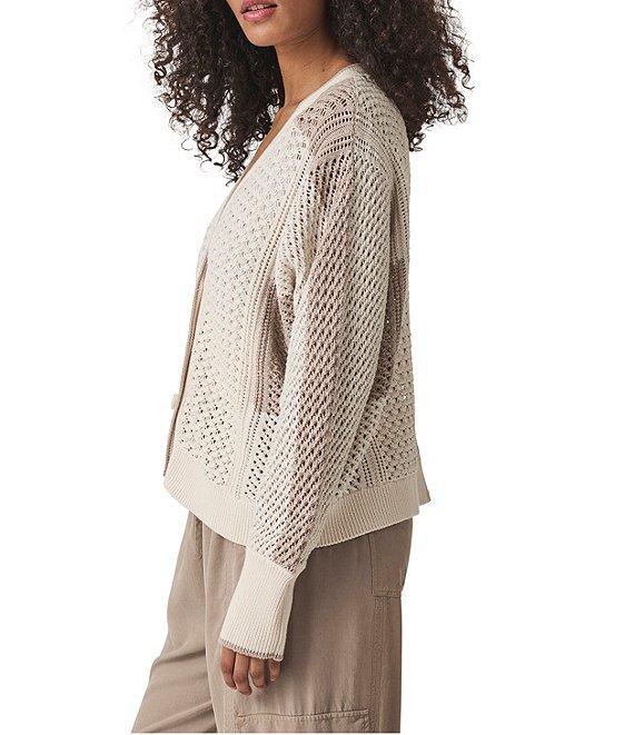 Splendid Addy Knit V-Neck Long Sleeve Button Front Cardigan Product Image