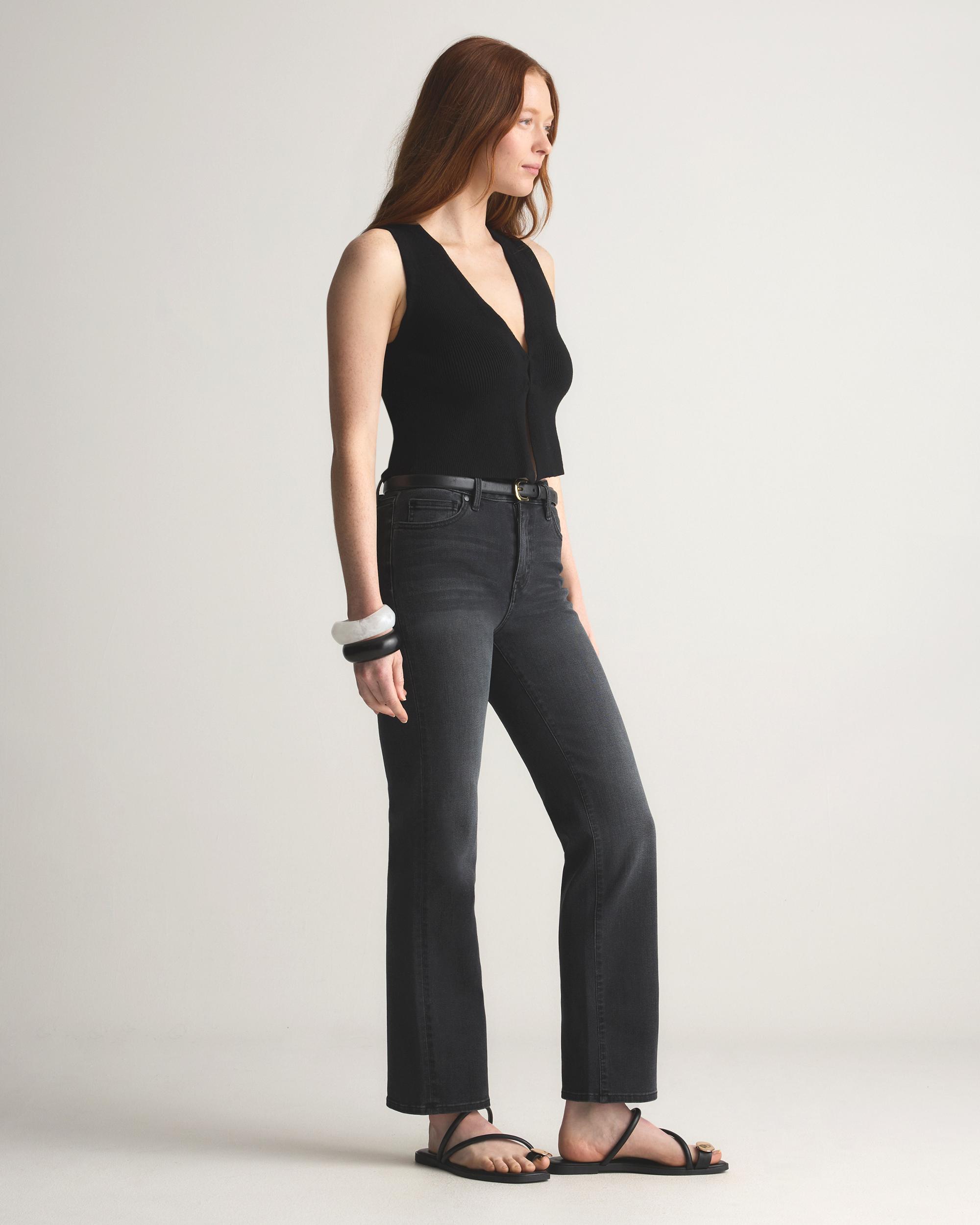 Quince | Women's Bella Stretch Straight Jeans Organic Cotton Product Image