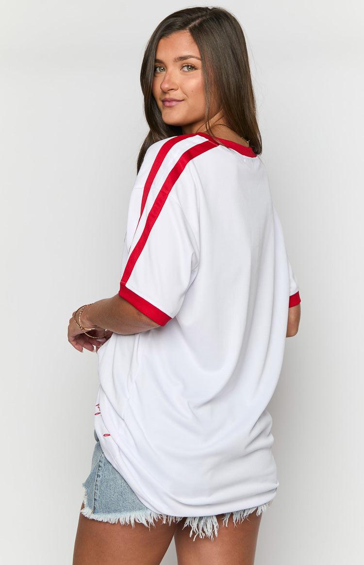 Beginning White Jersey Mini Dress Girls Product Image