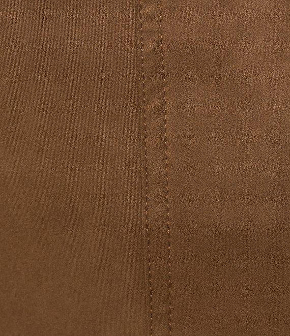 Lucy Paris Diana High Rise Wide Leg Faux Suede Trouser Pants Product Image