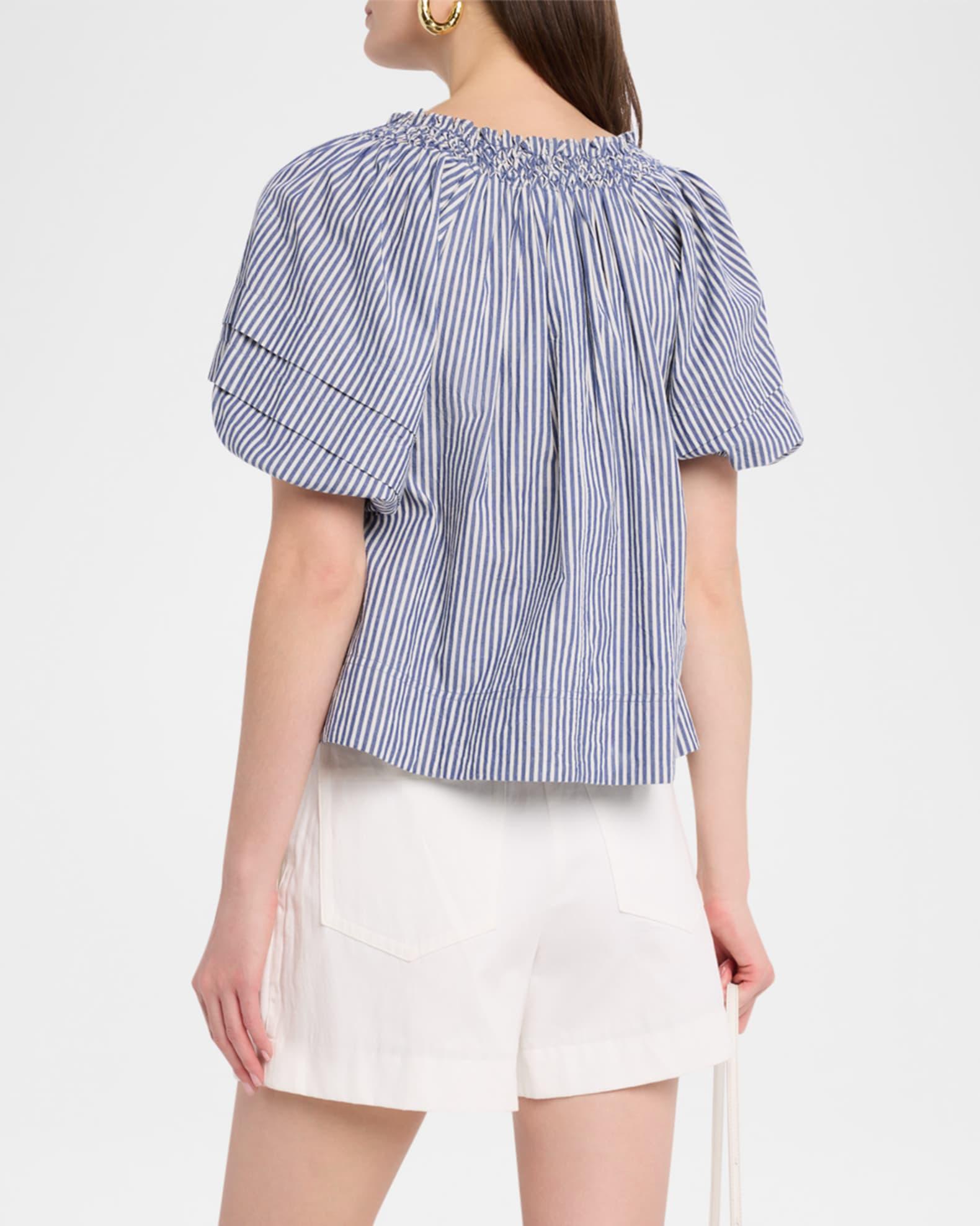 Caminitas Striped Puff-Sleeve Top Product Image