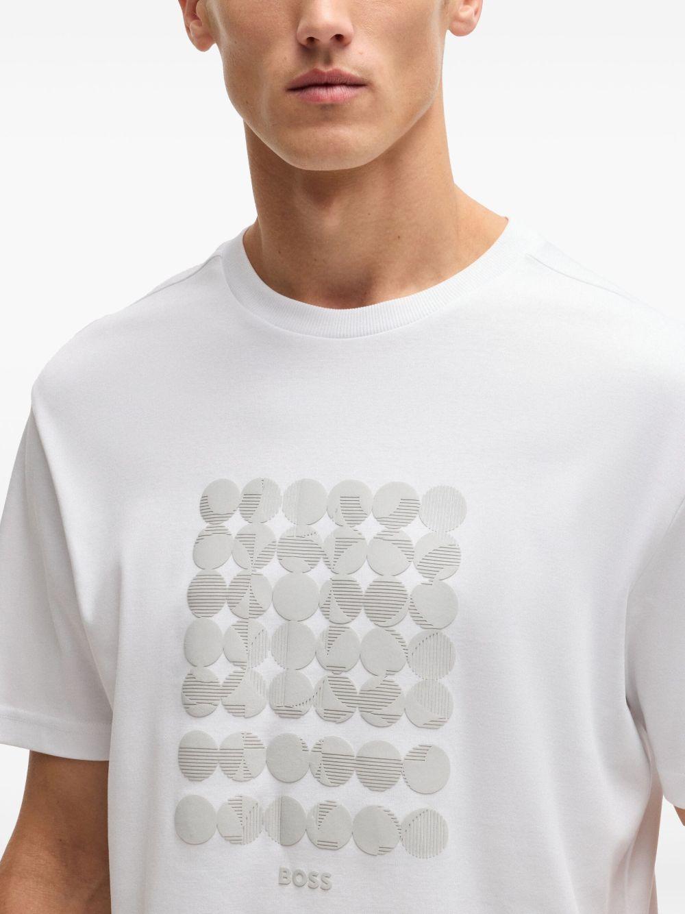 geometric-print T-shirt Product Image