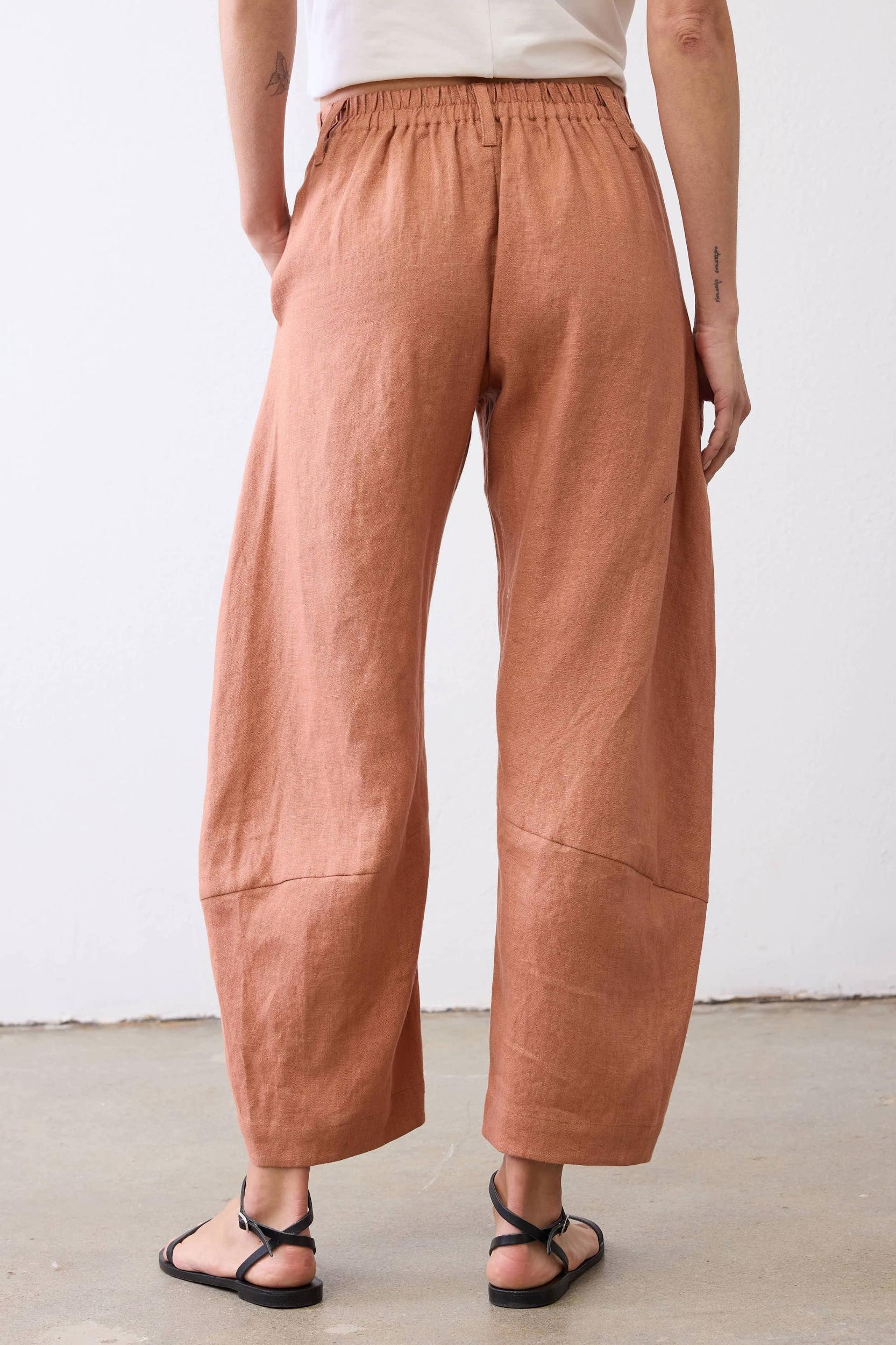 The Uptown Loose Linen Pants Product Image