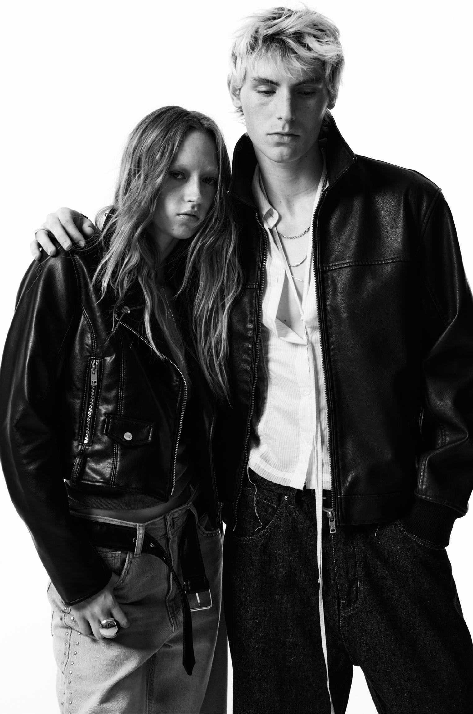 Leather effect jacket Product Image