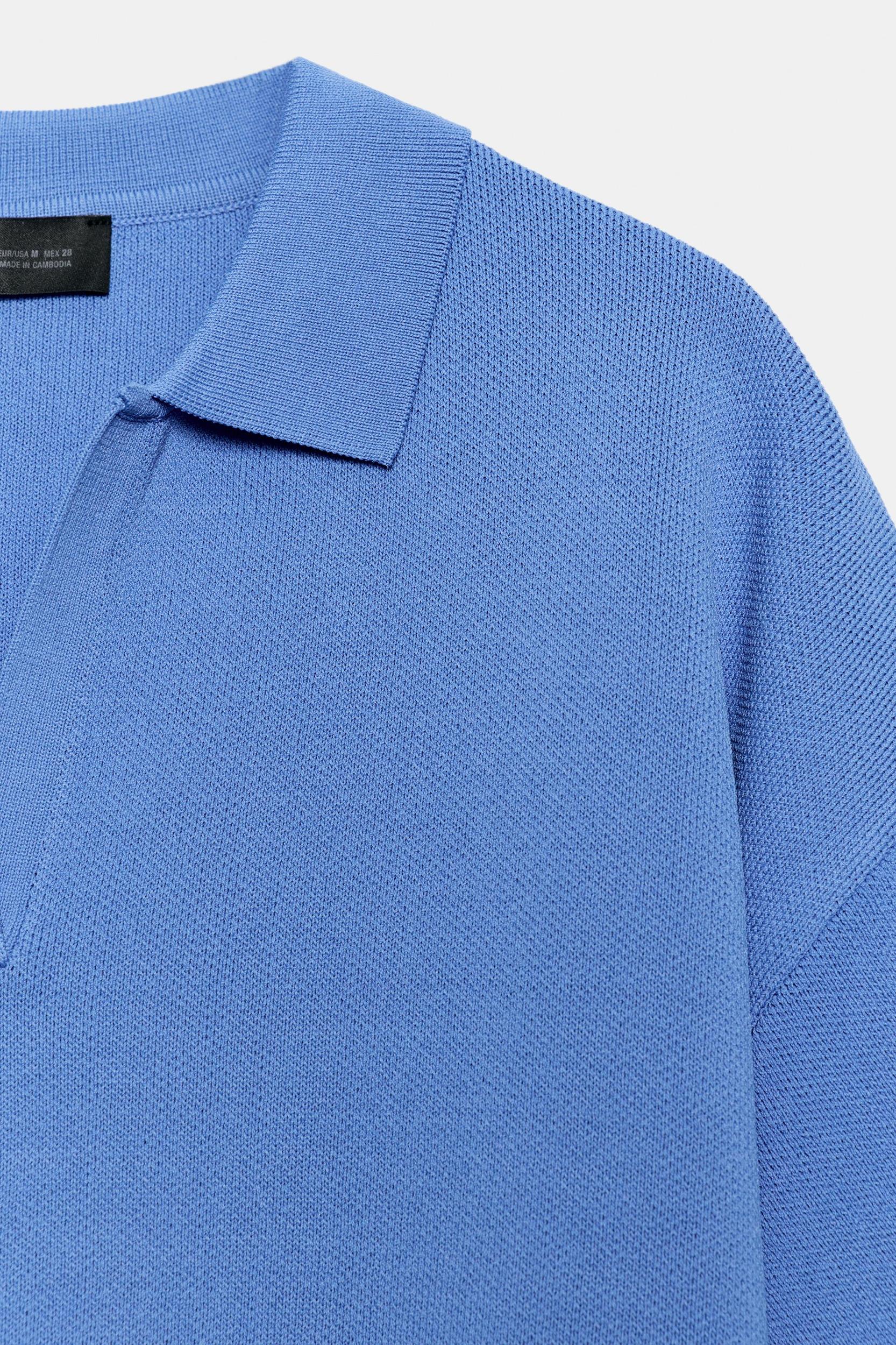 SHORT SLEEVE KNIT POLO SHIRT Product Image