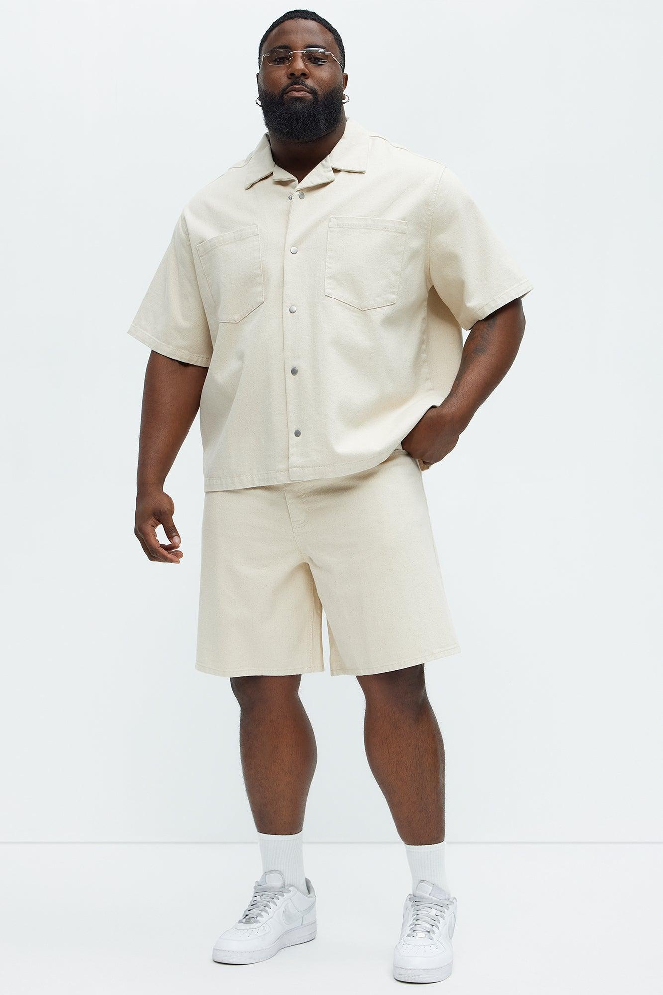 Colin True Denim Button Up Shirt - Sand Product Image