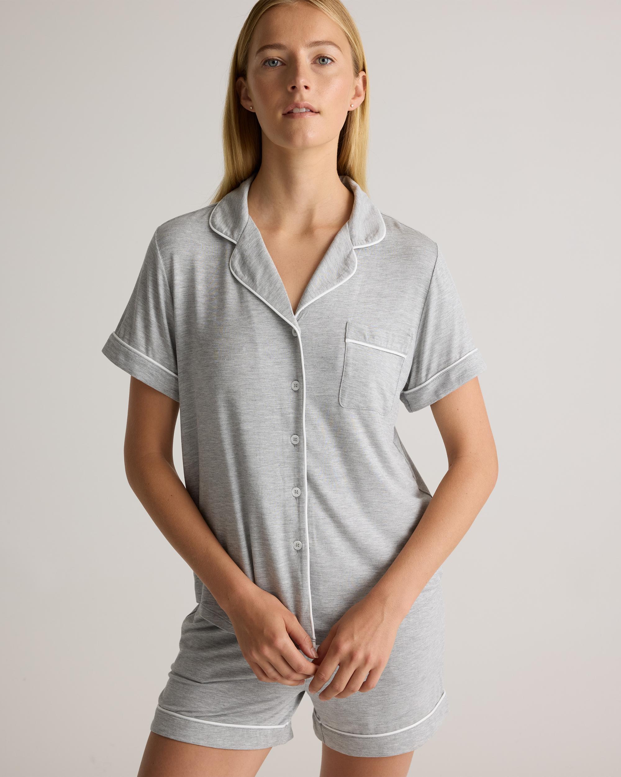 Quince | Women's Bamboo Jersey Short Sleeve Pajama Set Product Image