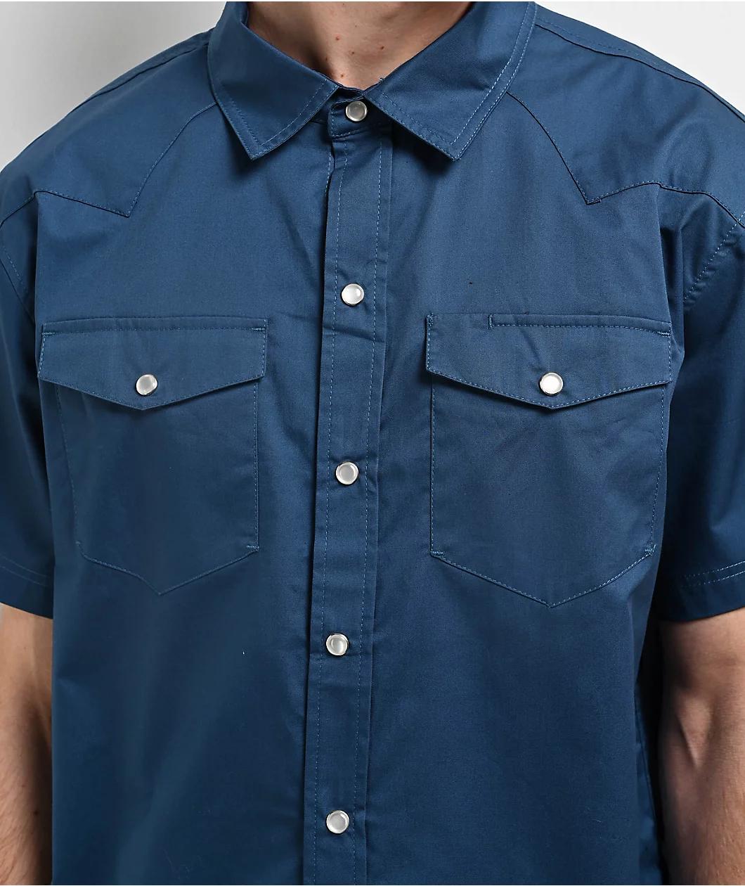 Empyre Drover Ensign Blue Short Sleeve Shirt Product Image