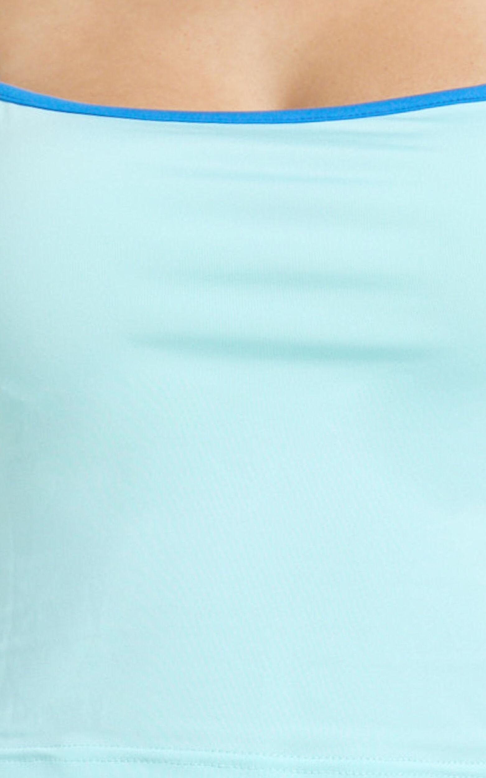 Alyssa Two Piece Set - Contrast Cami Top and Maxi Skirt Set in Light Blue Product Image