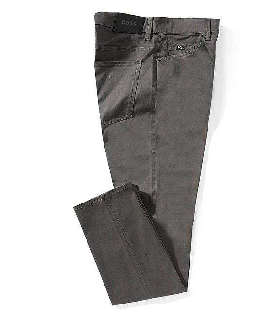 Hugo Boss BOSS H-Delaware Slim Fit Flat Front Stretch Pants Product Image