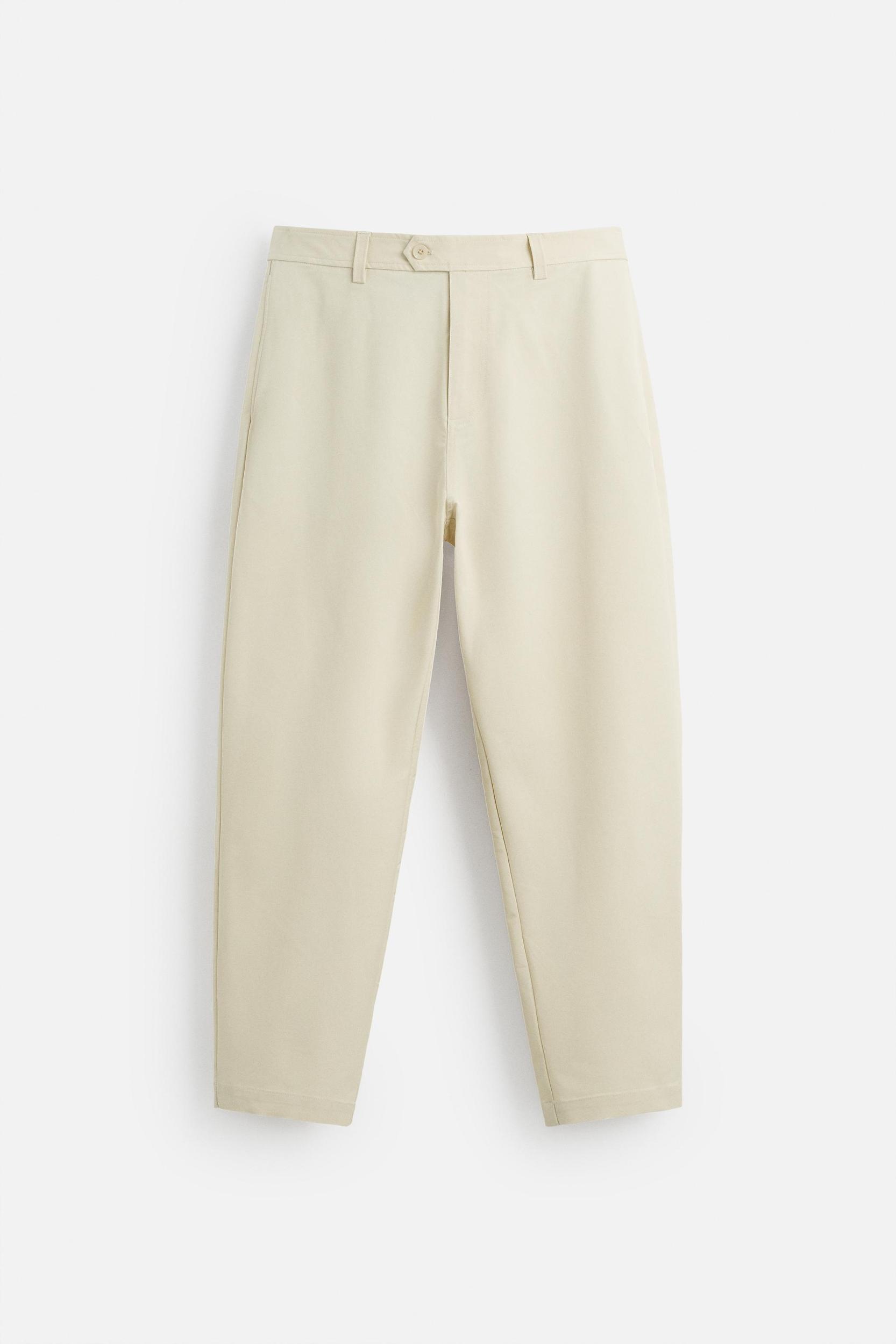 VISCOSE BLEND CHINO PANTS Product Image