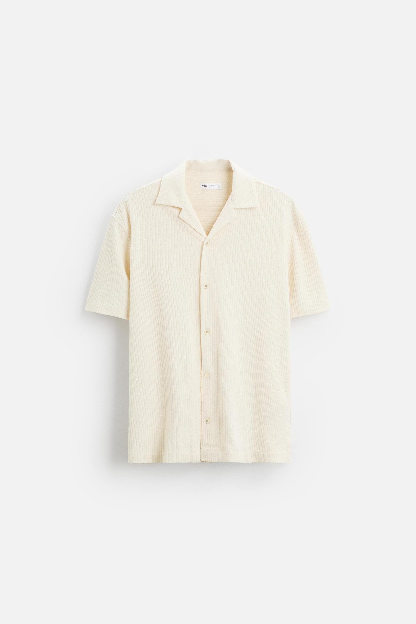 RUFFLED TEXTURED SHIRT Product Image