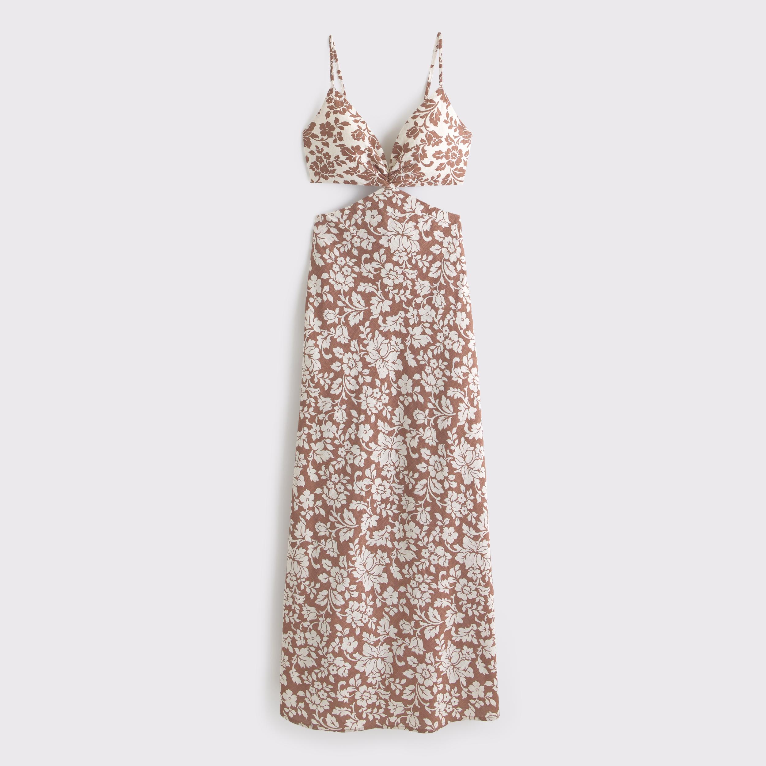 The A&F Julia Slip Cutout Maxi Dress Product Image