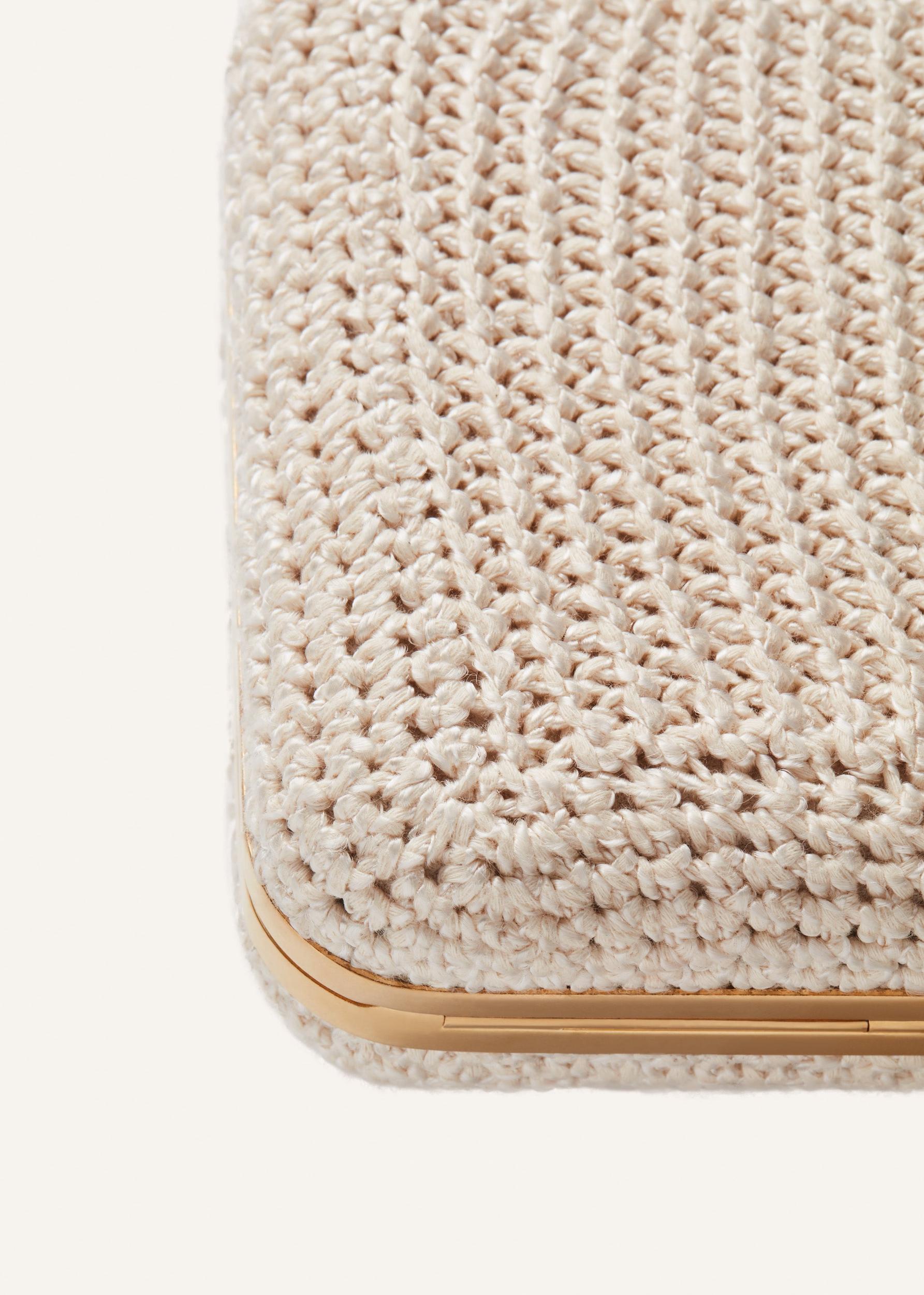 Lelia Clutch Cream Crochet Product Image