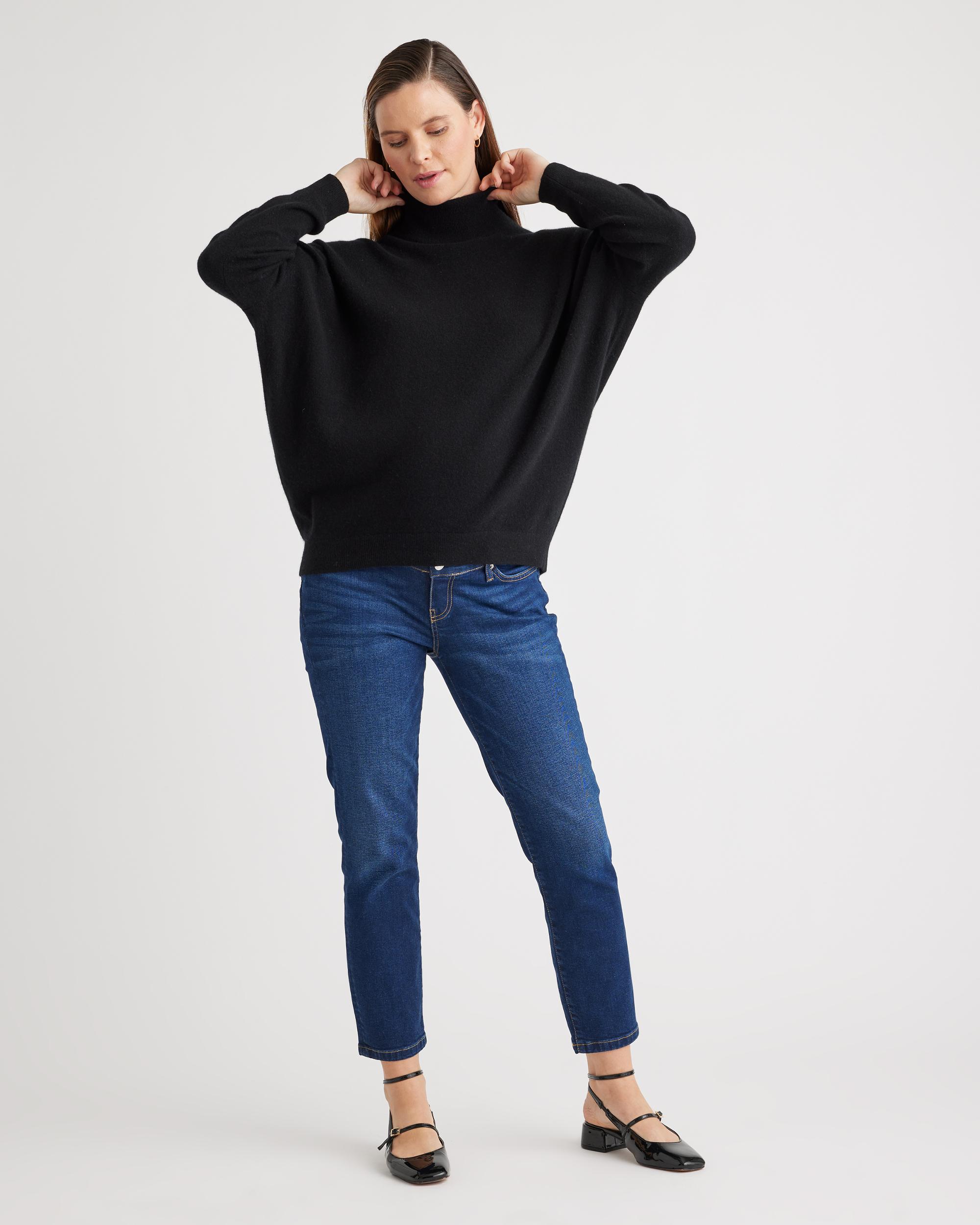 Quince | Women's Mongolian Cashmere Maternity Turtleneck Sweater Size XL Product Image