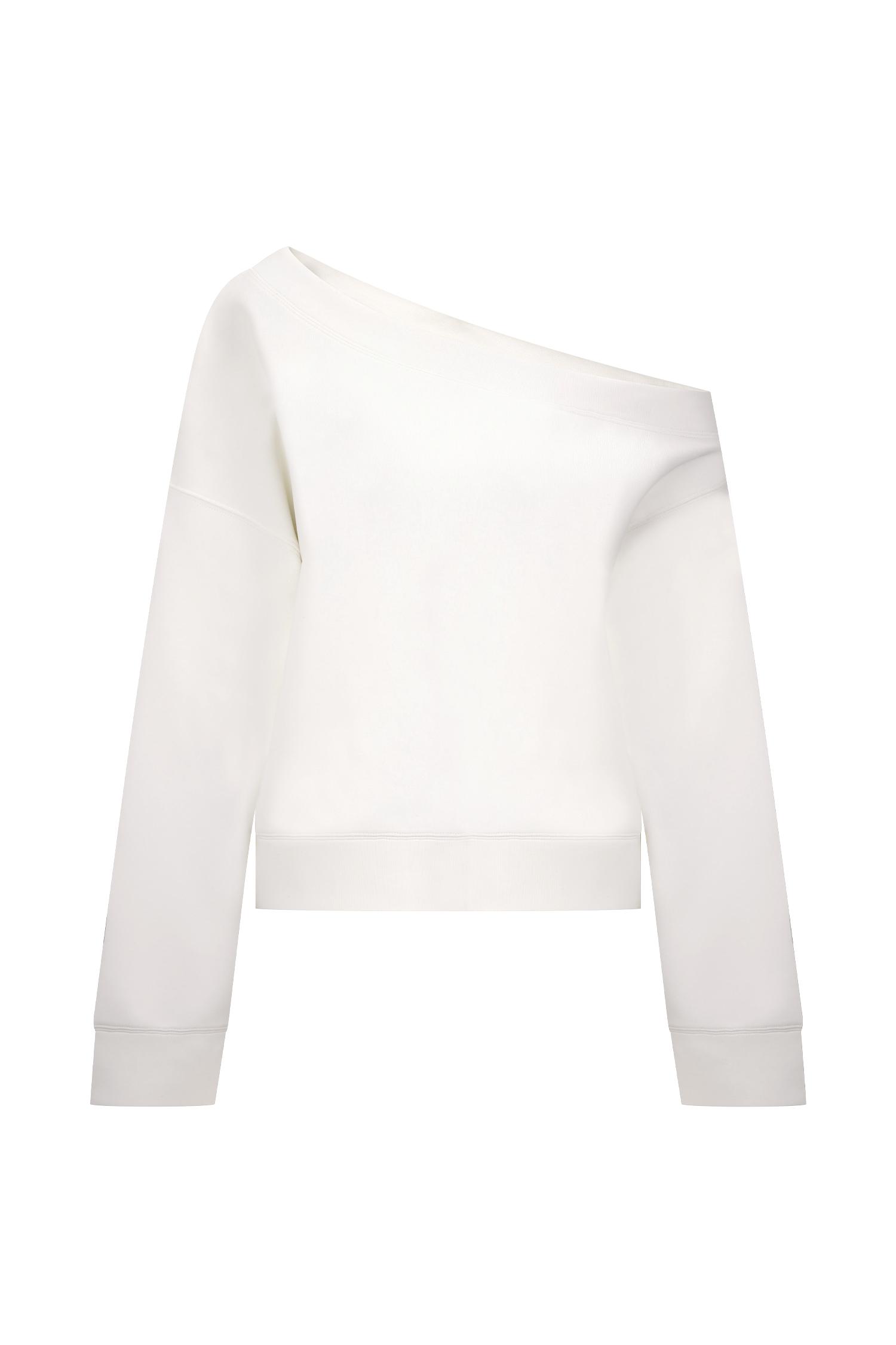 Aiden Slouchy Crew Jumper - Ivory Product Image