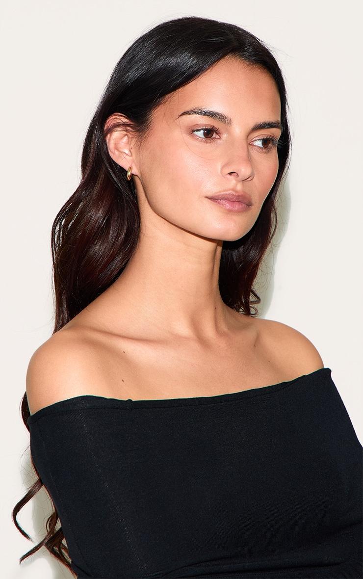 Gold Huggie Hoop 3 Pack Earring Set Product Image