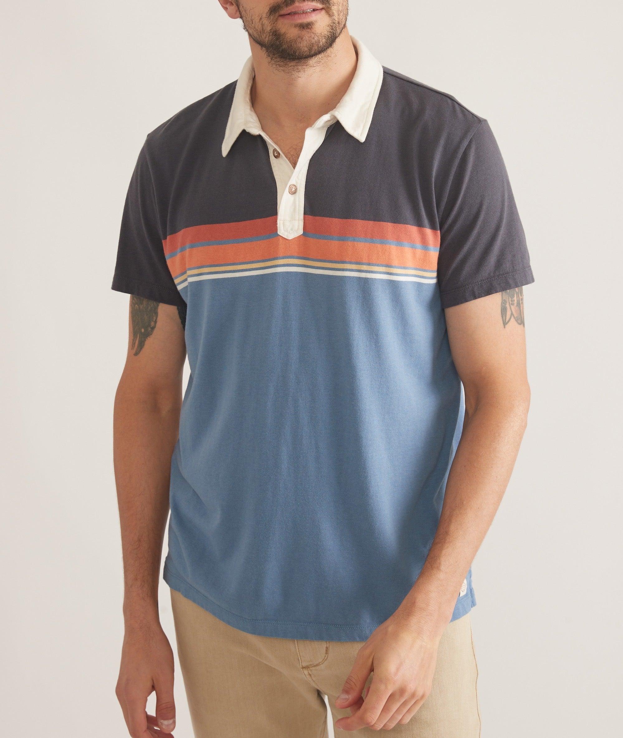 Engineered Stripe Polo Product Image