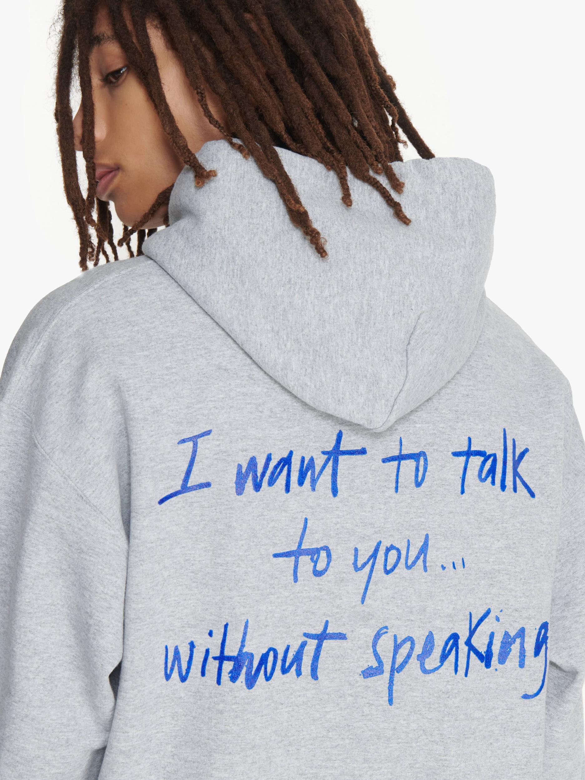 JW ANDERSON X QUEER HOODIE WITH TEXT PRINT Product Image